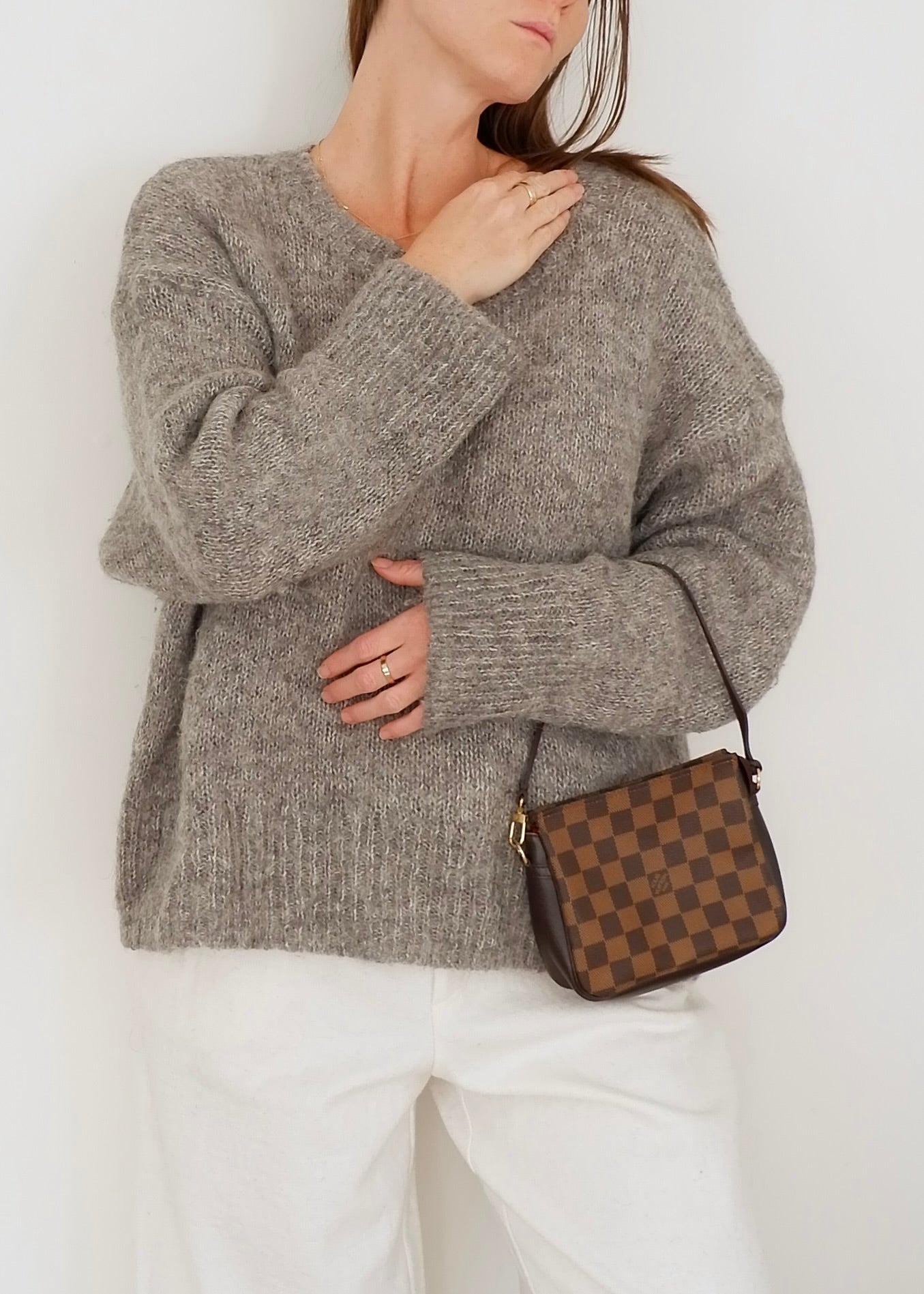 Authentic Preowned Louis Vuitton Damier Ebene Trousse Shoulder Bag