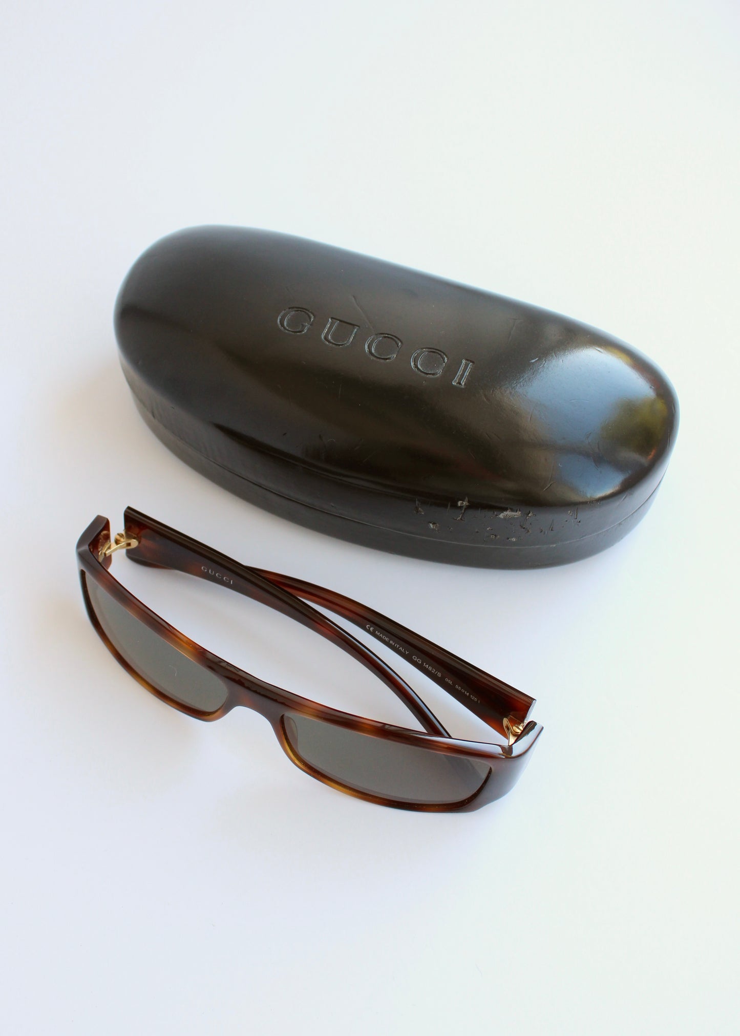 Authentic Preowned Vintage Gucci Brown Square Frame Sunglasses