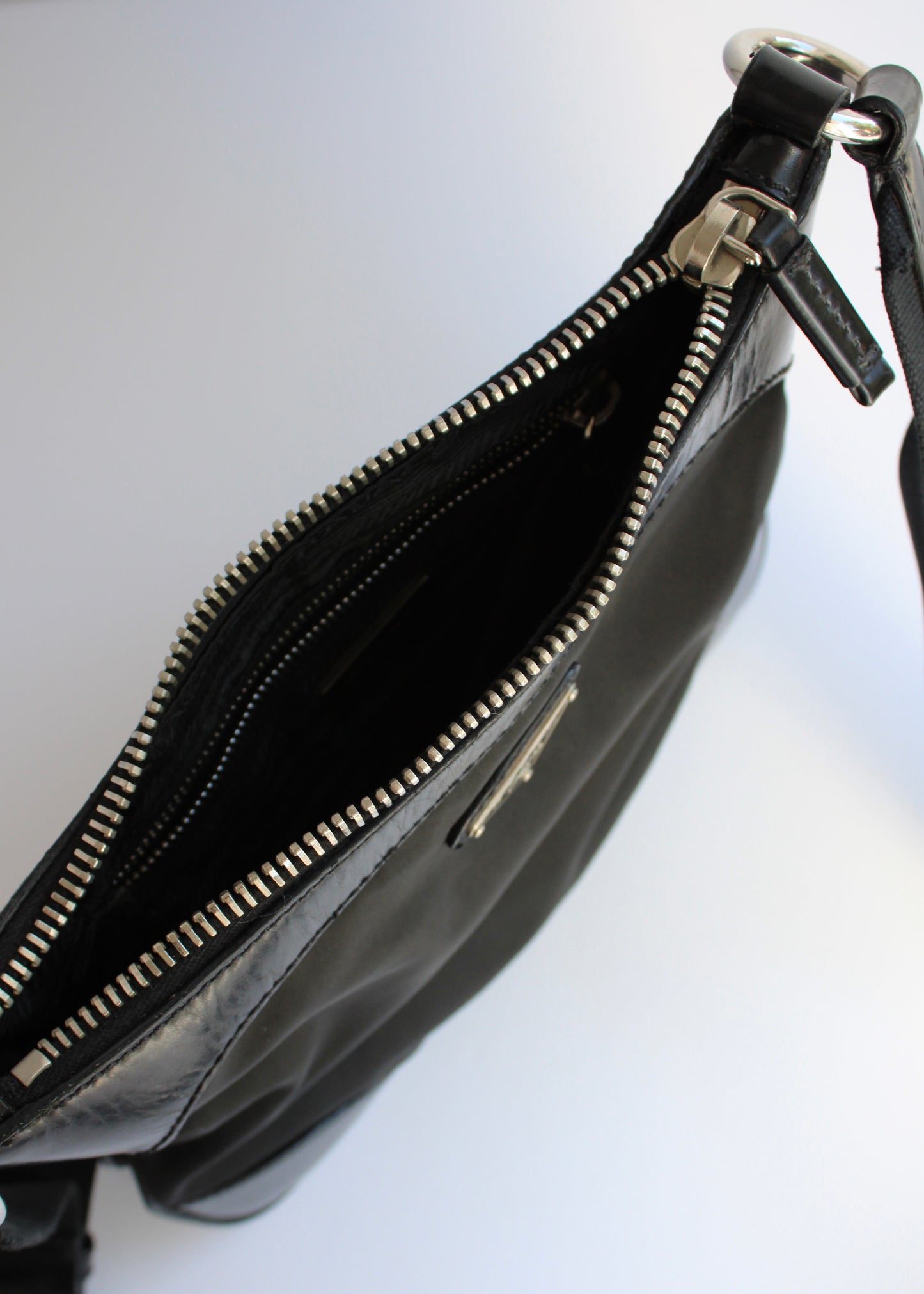 Authentic Preowned Prada Black Nylon/Leather Crossbody Bag