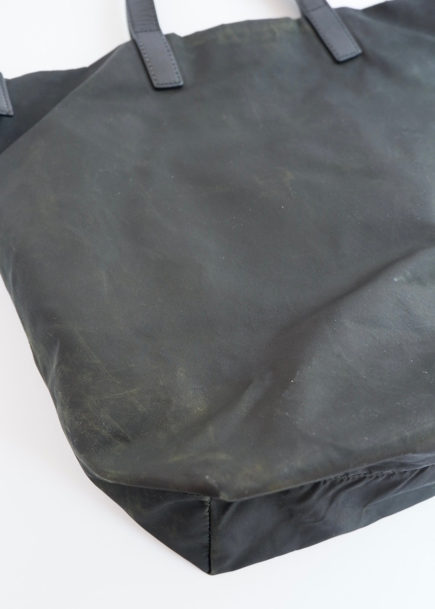 Authentic Preowned Prada Black Nylon Two Way Tote Bag