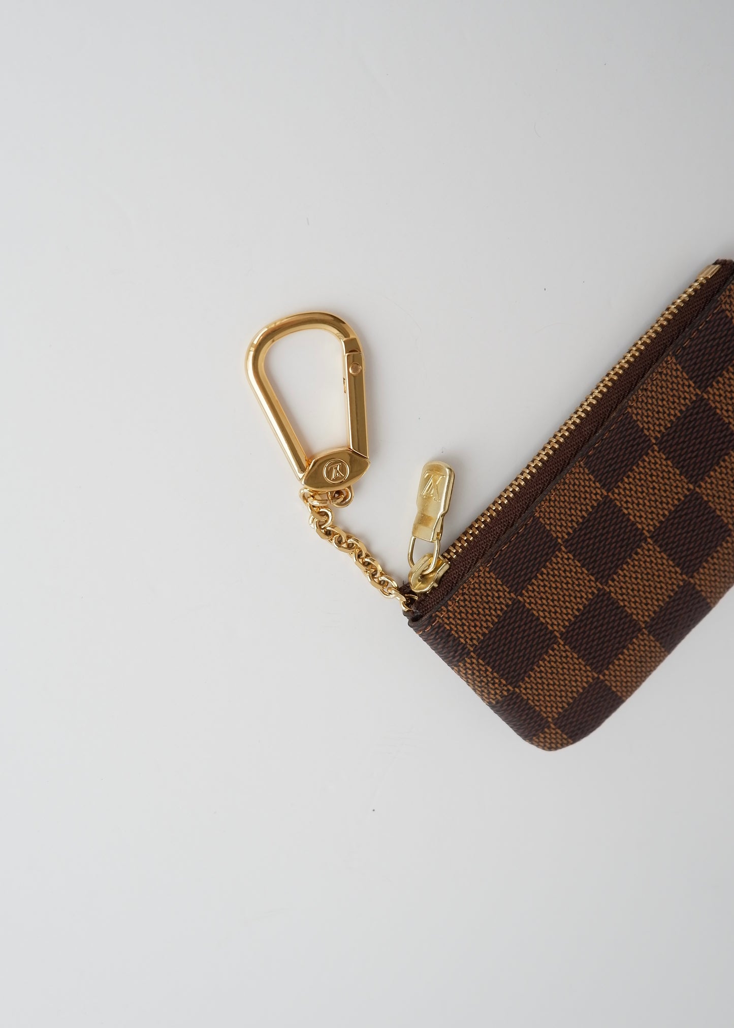 Authentic Preowned Louis Vuitton Damier Ebene Pochette Cle