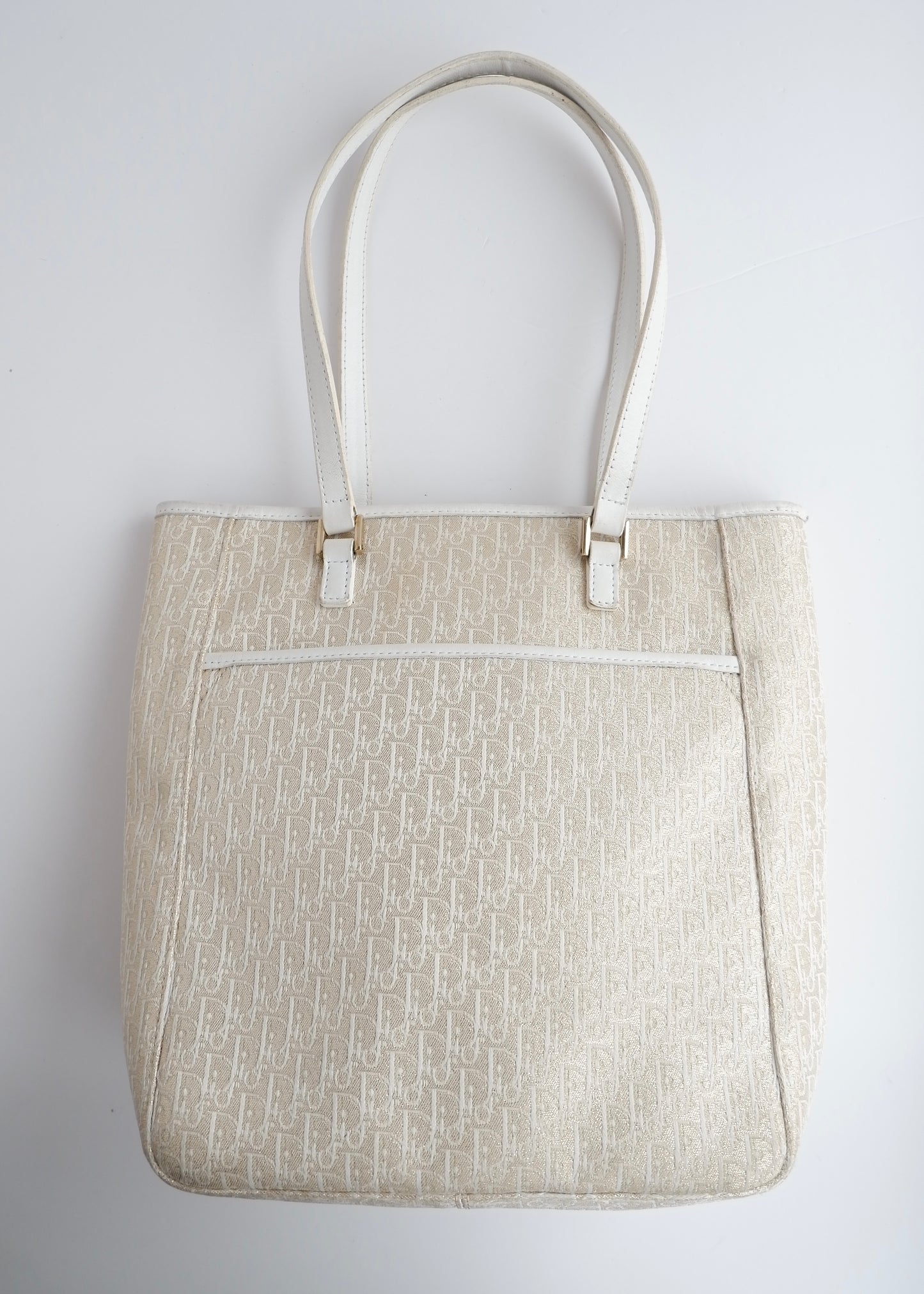 Authentic Preowned Dior Champagne Sparkle Trotter Tote Bag