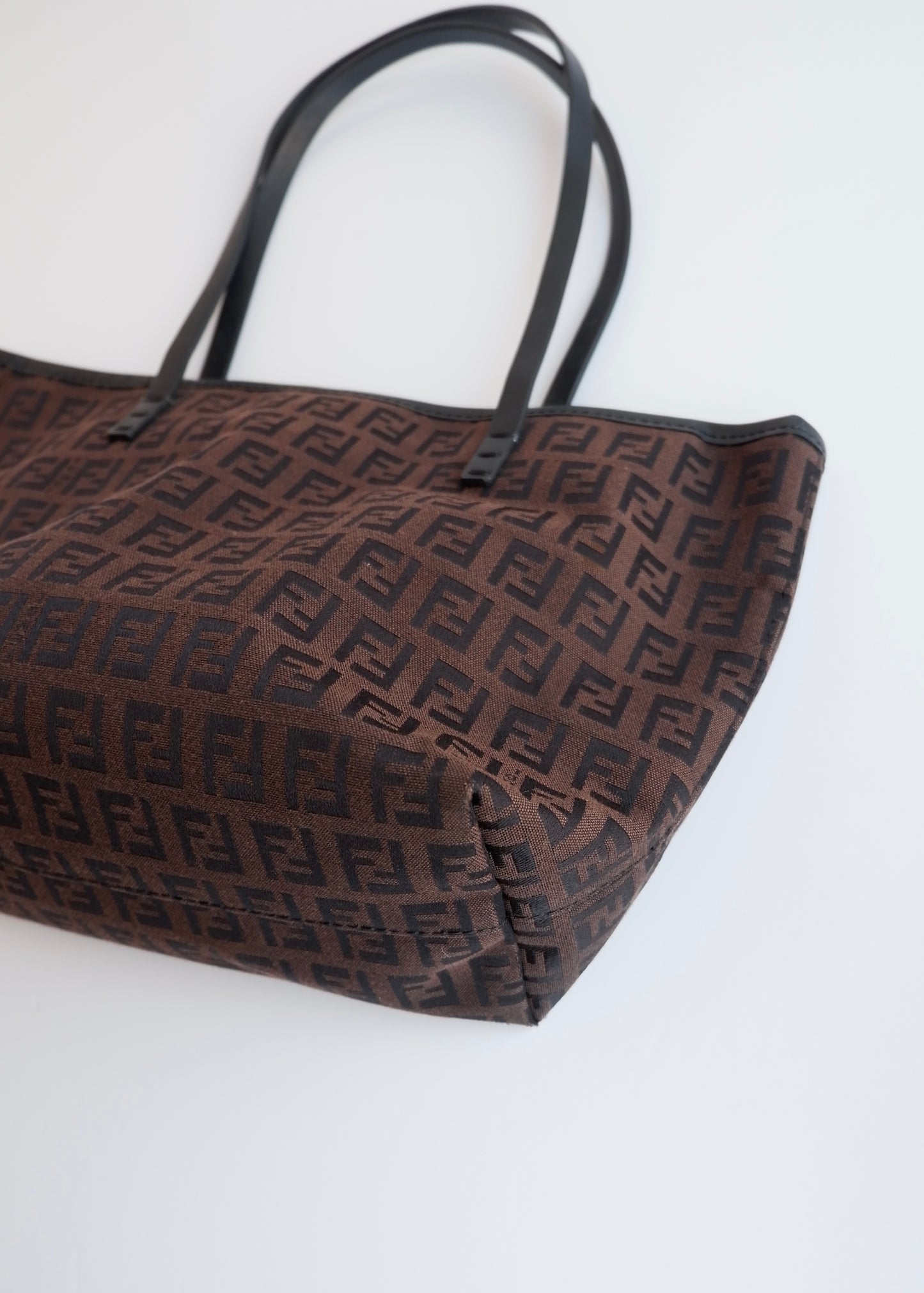 Authentic Preowned Fendi Brown Zucchino Small Tote