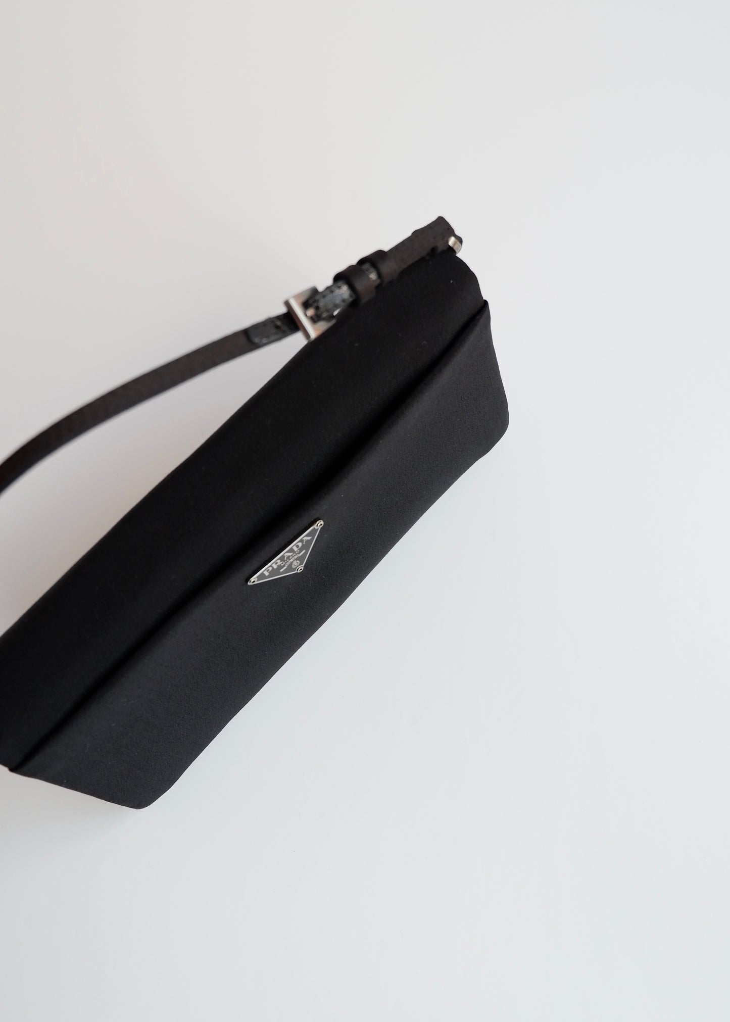 Authentic Preowned Prada Black Satin Bow Detail Handbag