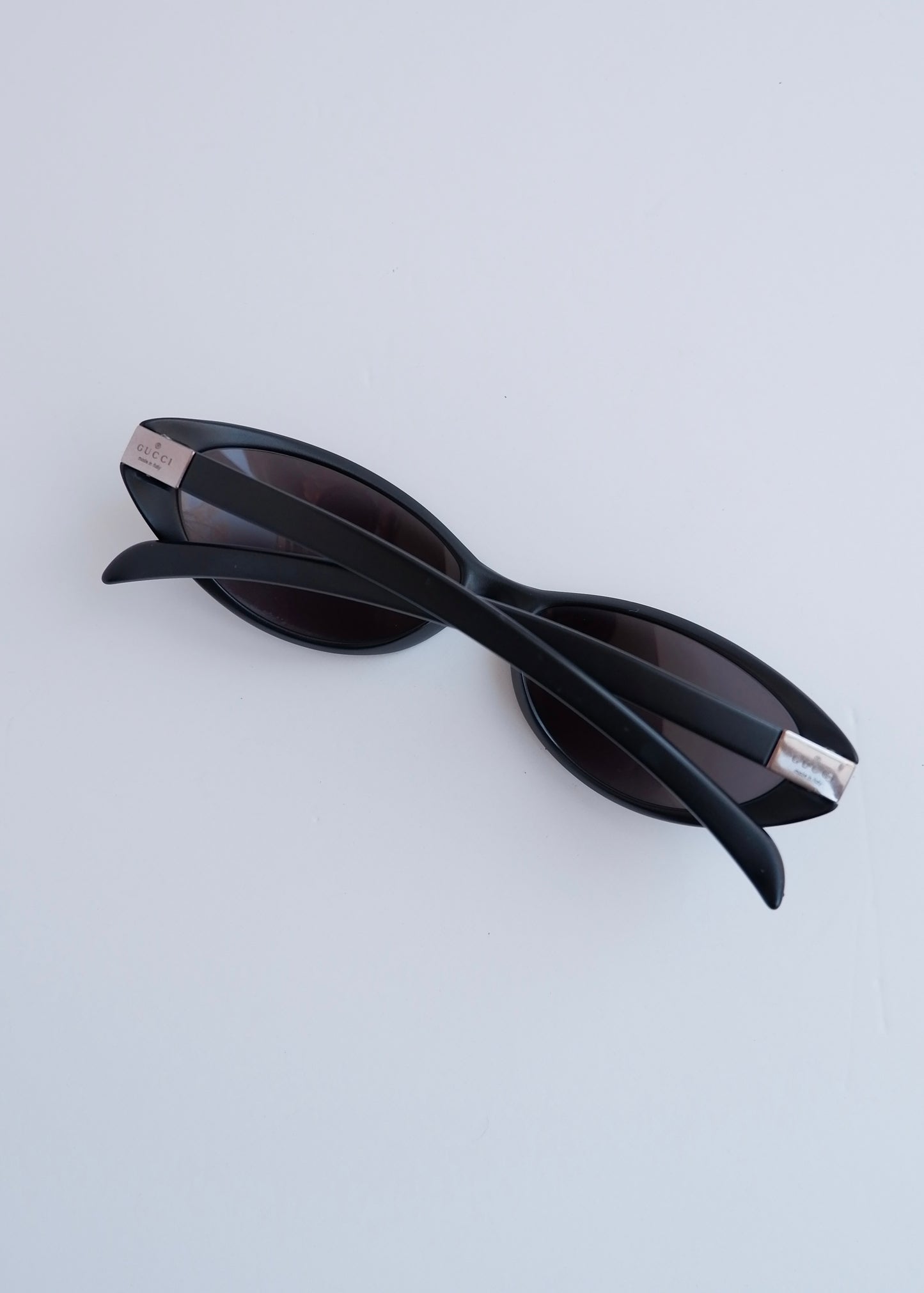 Authentic Preowned Gucci Black Round Frame Sport Sunglasses