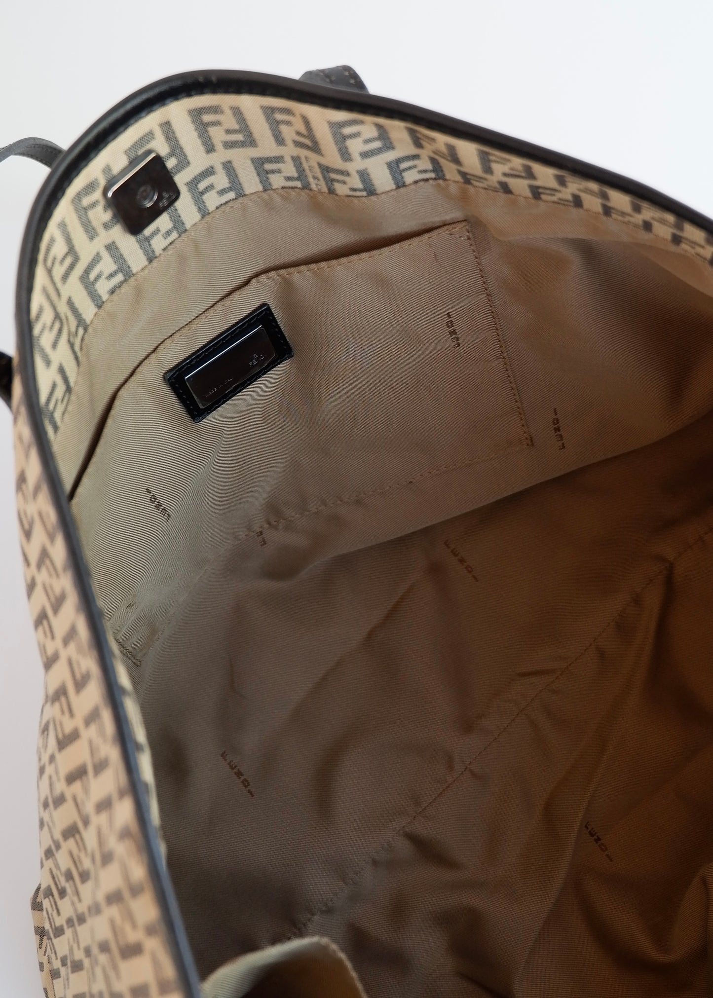 Authentic Preowned Fendi Black Zucchino Tote Bag