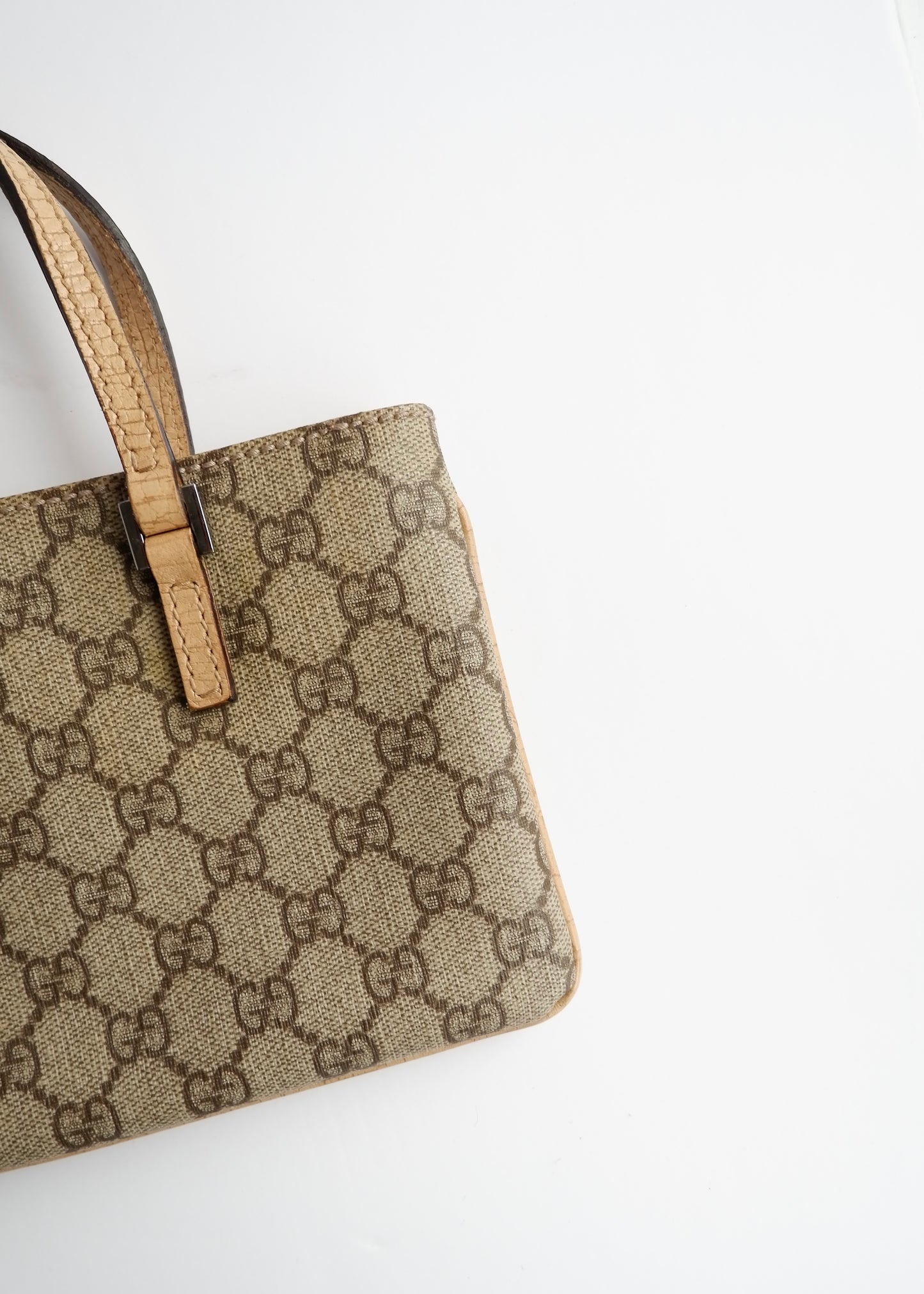 Authentic Preowned Gucci Beige GG Canvas Mini Handbag