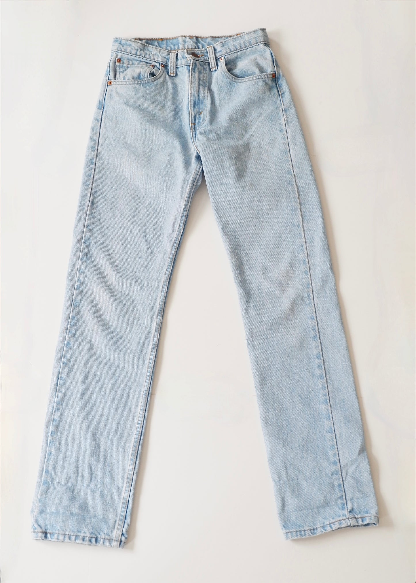Levis Vintage 505 Light Wash Straight Leg Jeans - 26