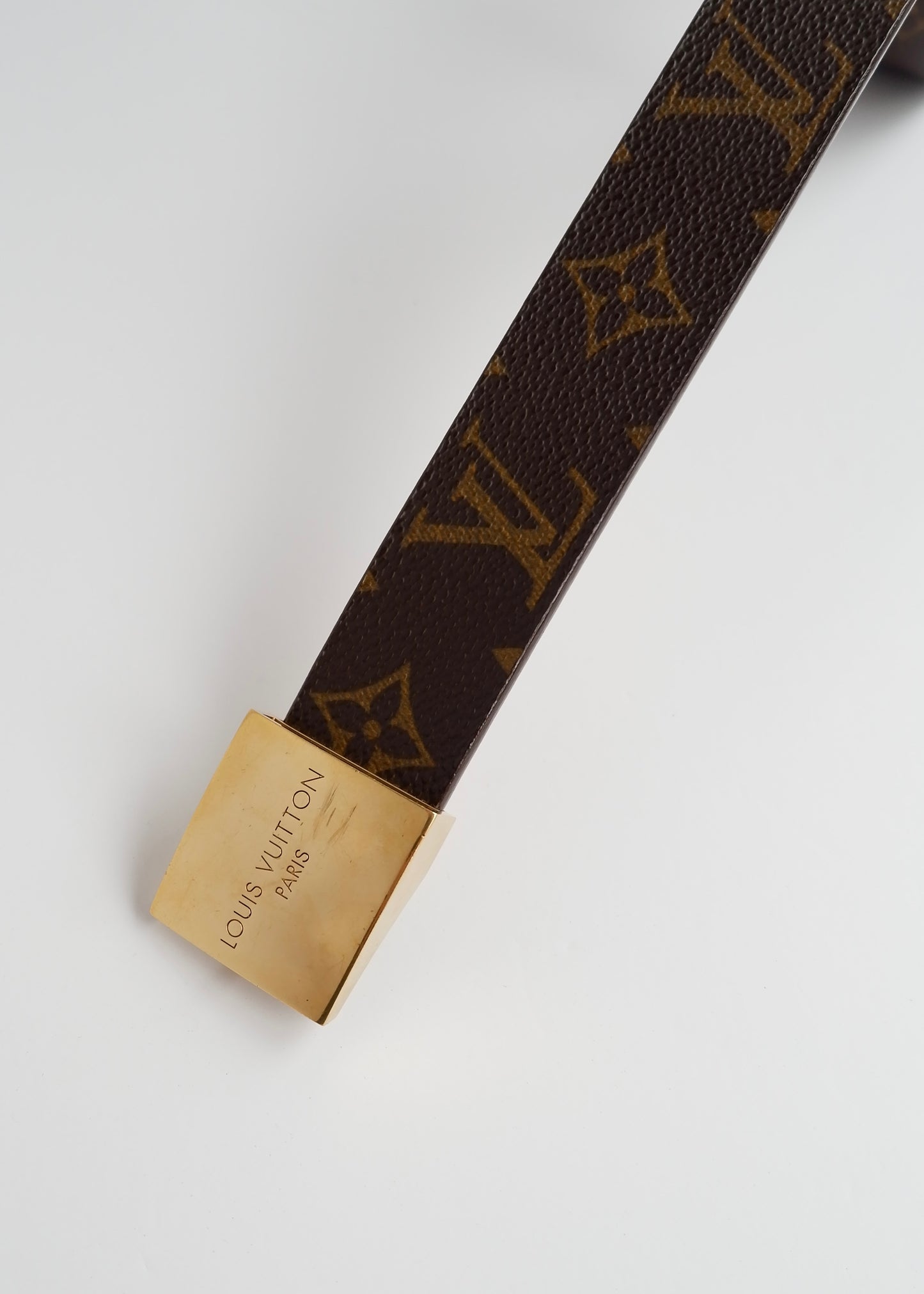 Authentic Preowned Louis Vuitton Monogram Ceinture Carre Belt - 85