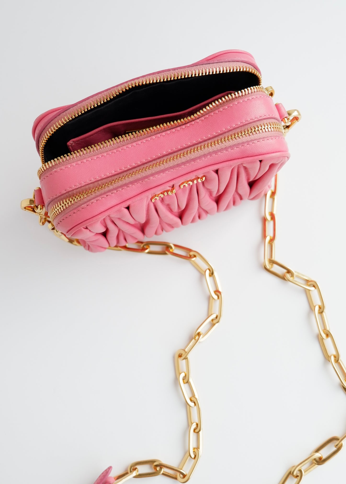 Authentic Preowned Miu Miu Pink Leather Crossbody