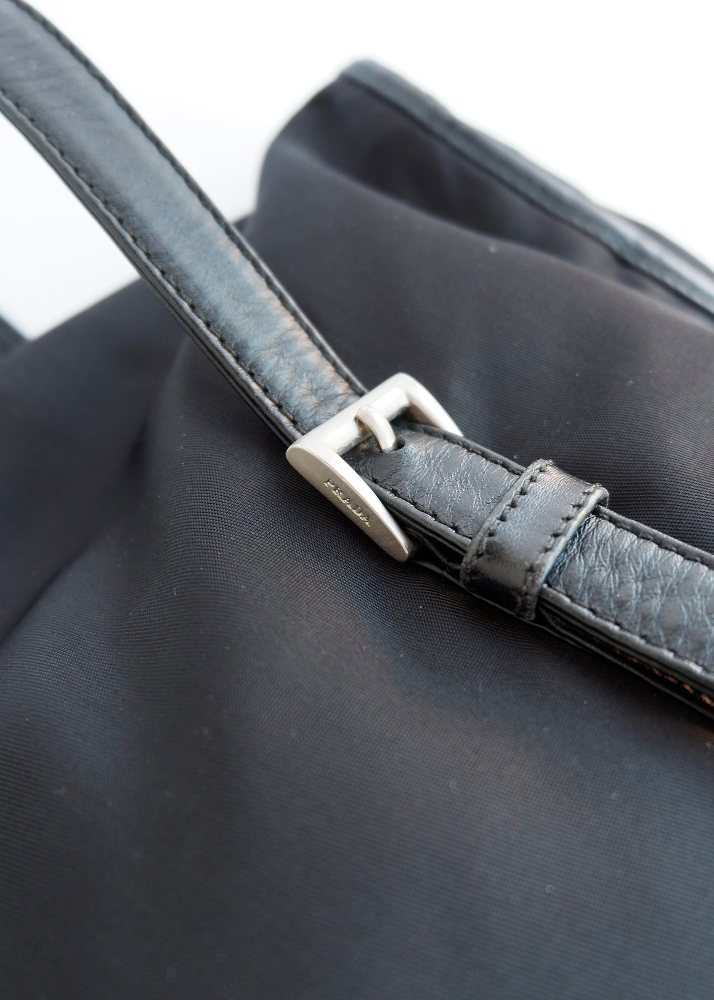 Authentic Preowned Prada Black Nylon/ Leather Tote Bag