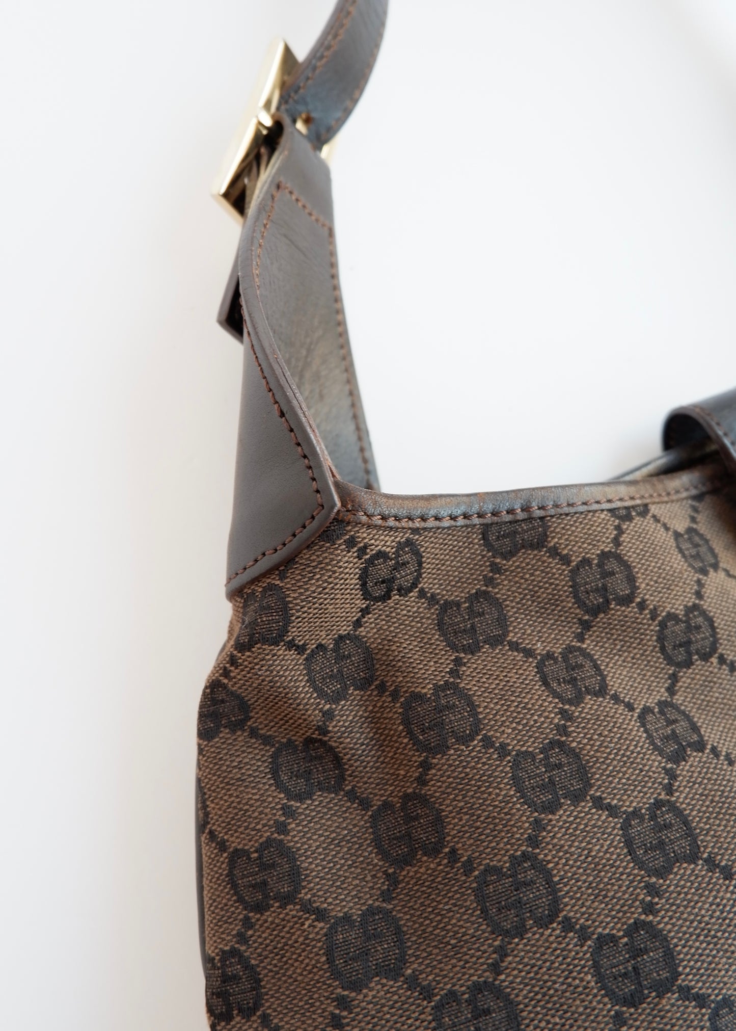 Authentic Preowned Gucci Brown GG Canvas Jackie Bag