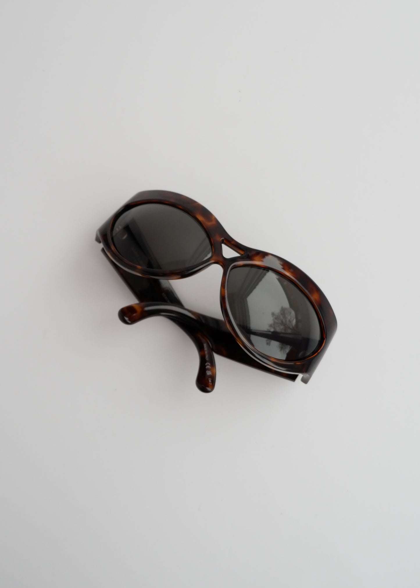Authentic Preowned Saint Laurent Brown Tortoise Cat Eye Sungasses