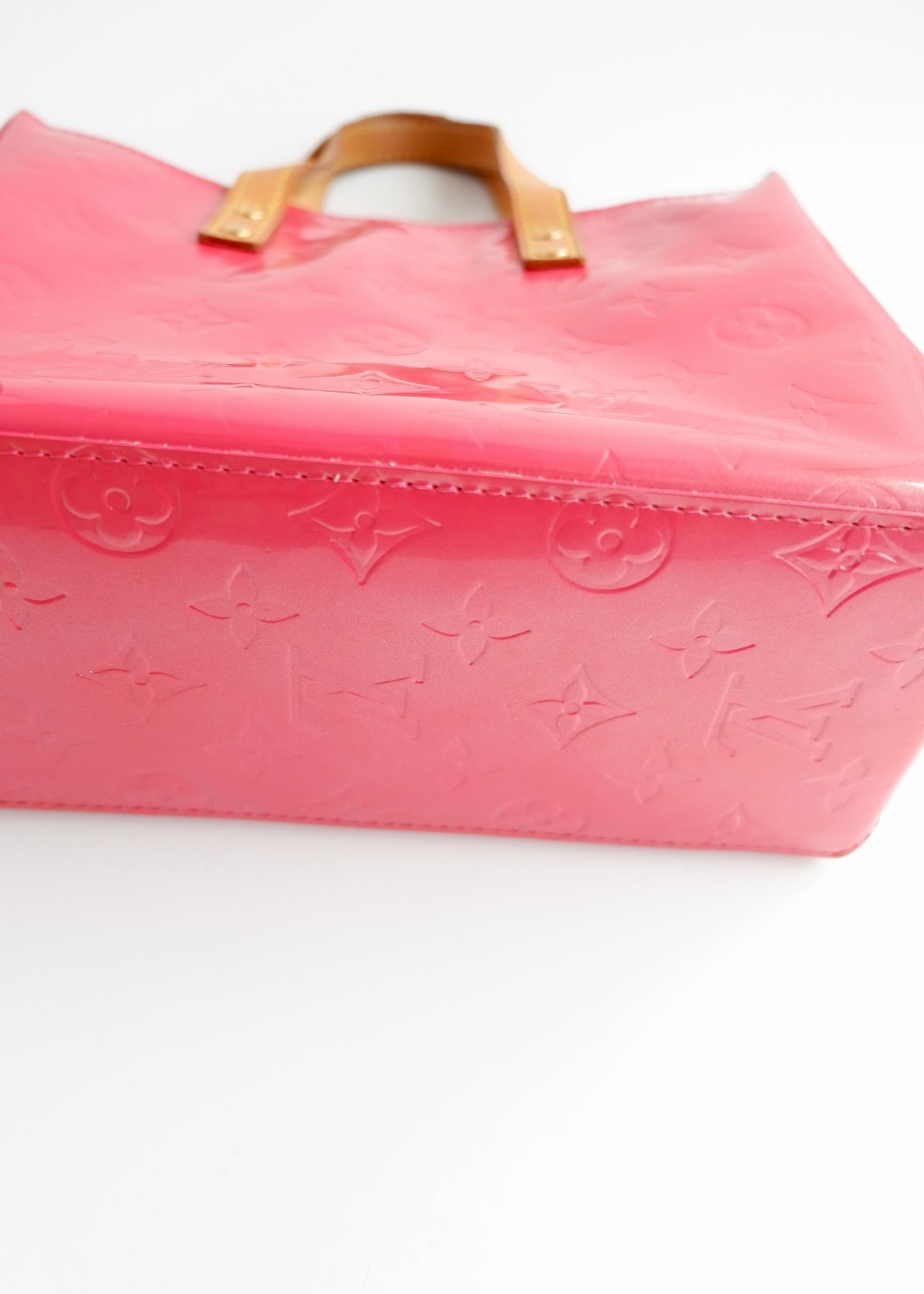 Authentic Preowned Louis Vuitton Monogram Framboise Vernis Reade Handbag