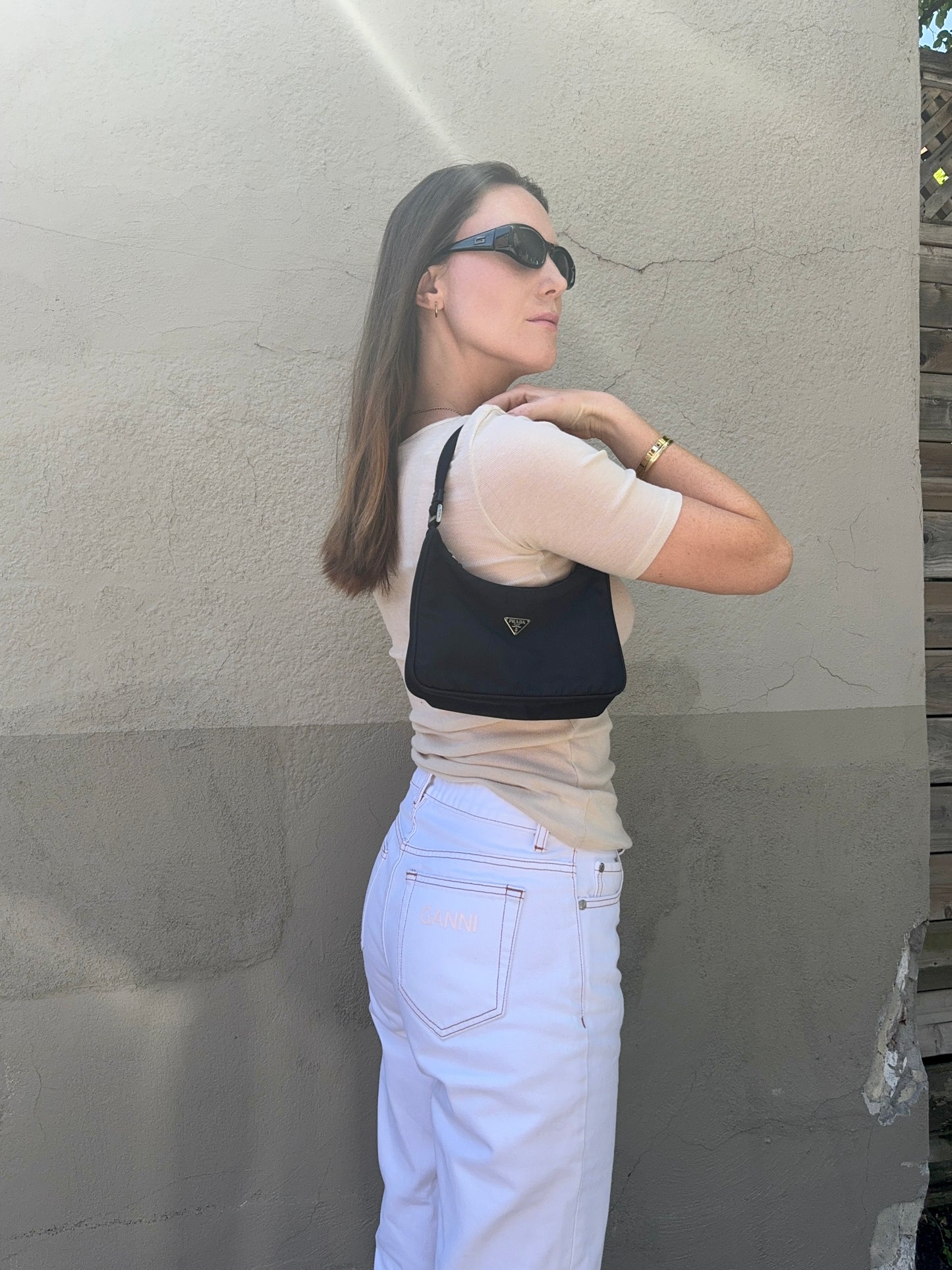 Authentic Preowned Prada Black Nylon Shoulder Bag