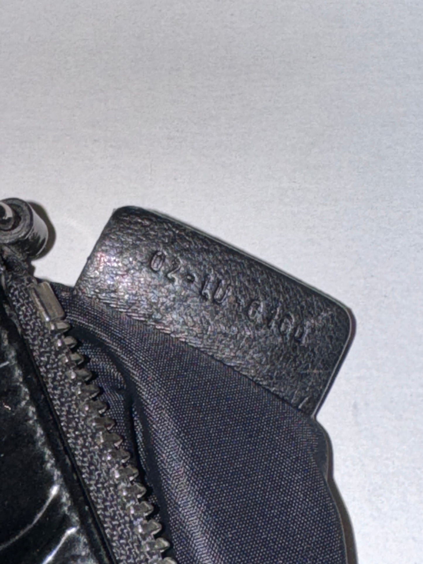 Authentic Preowned Dior Black Patent Leather Logo Shoulder Bag