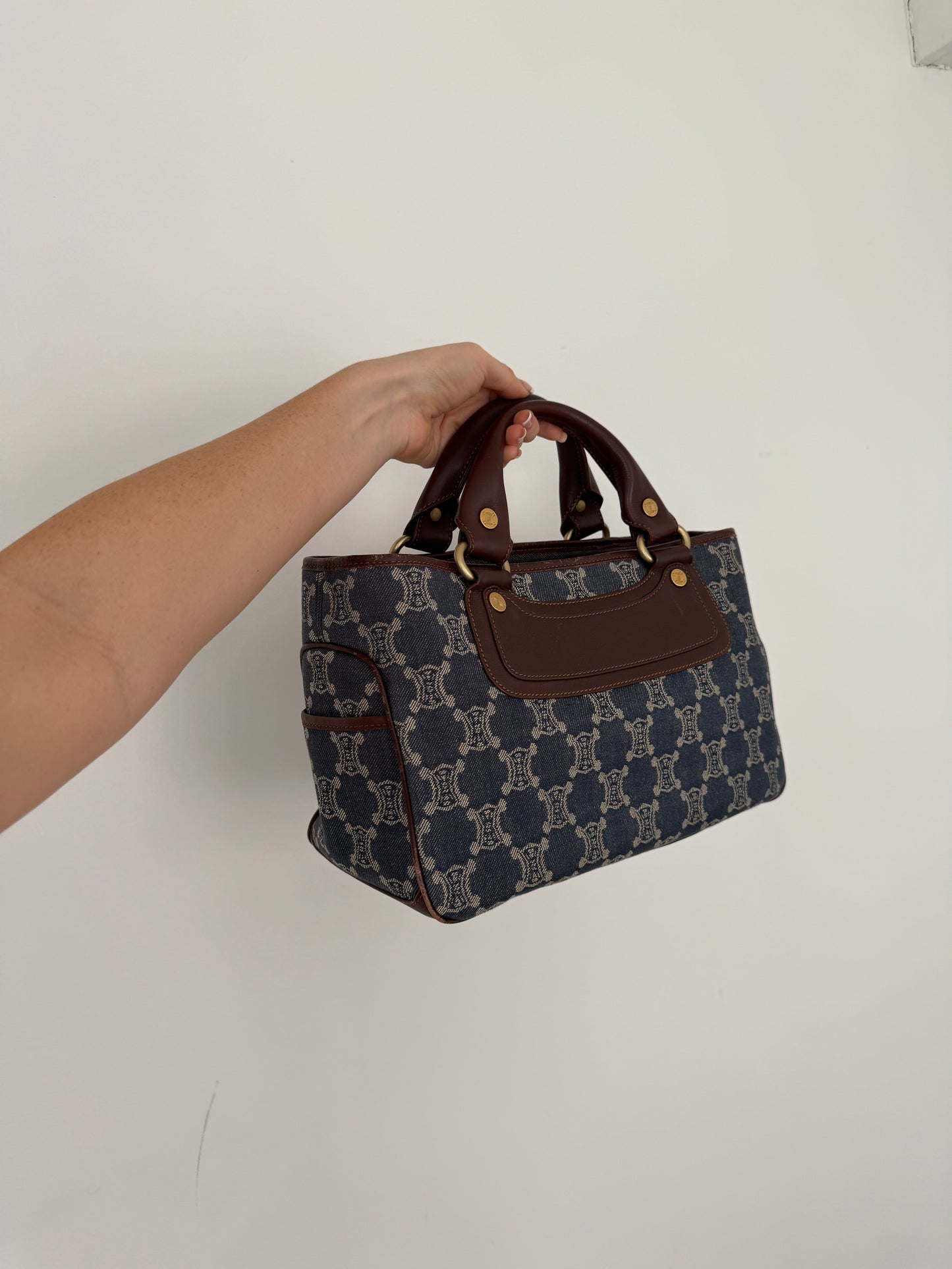 Authentic Preowned Celine Denim/ Leather Boogie Bag