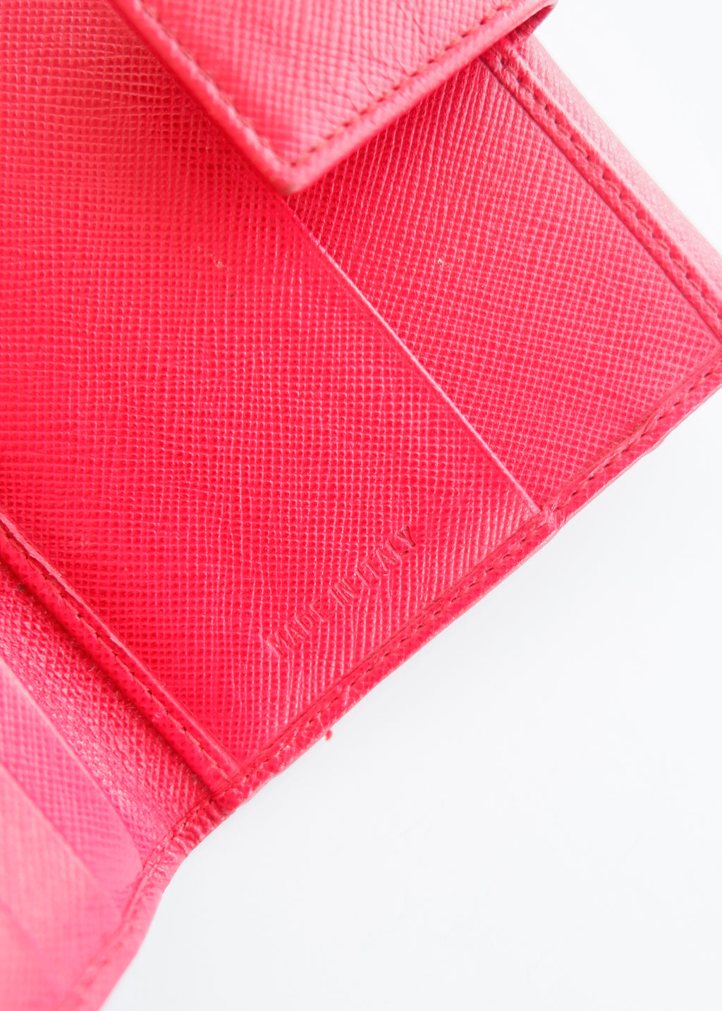Authentic Preowned Prada Red Saffiano Leather Bi Fold Wallet