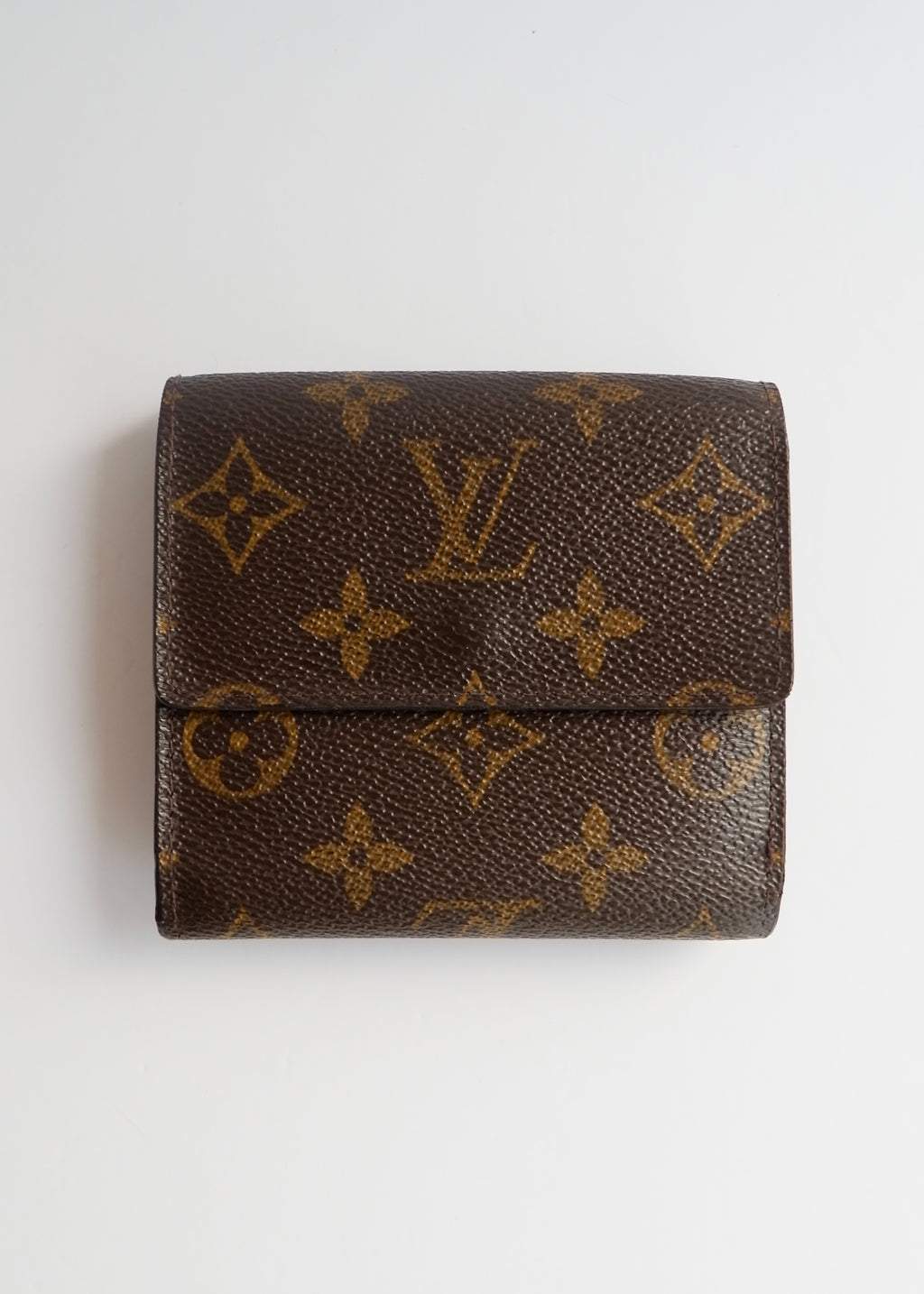 Preowned Louis Vuitton Brown Monogram Coated Canvas Compact Wallet