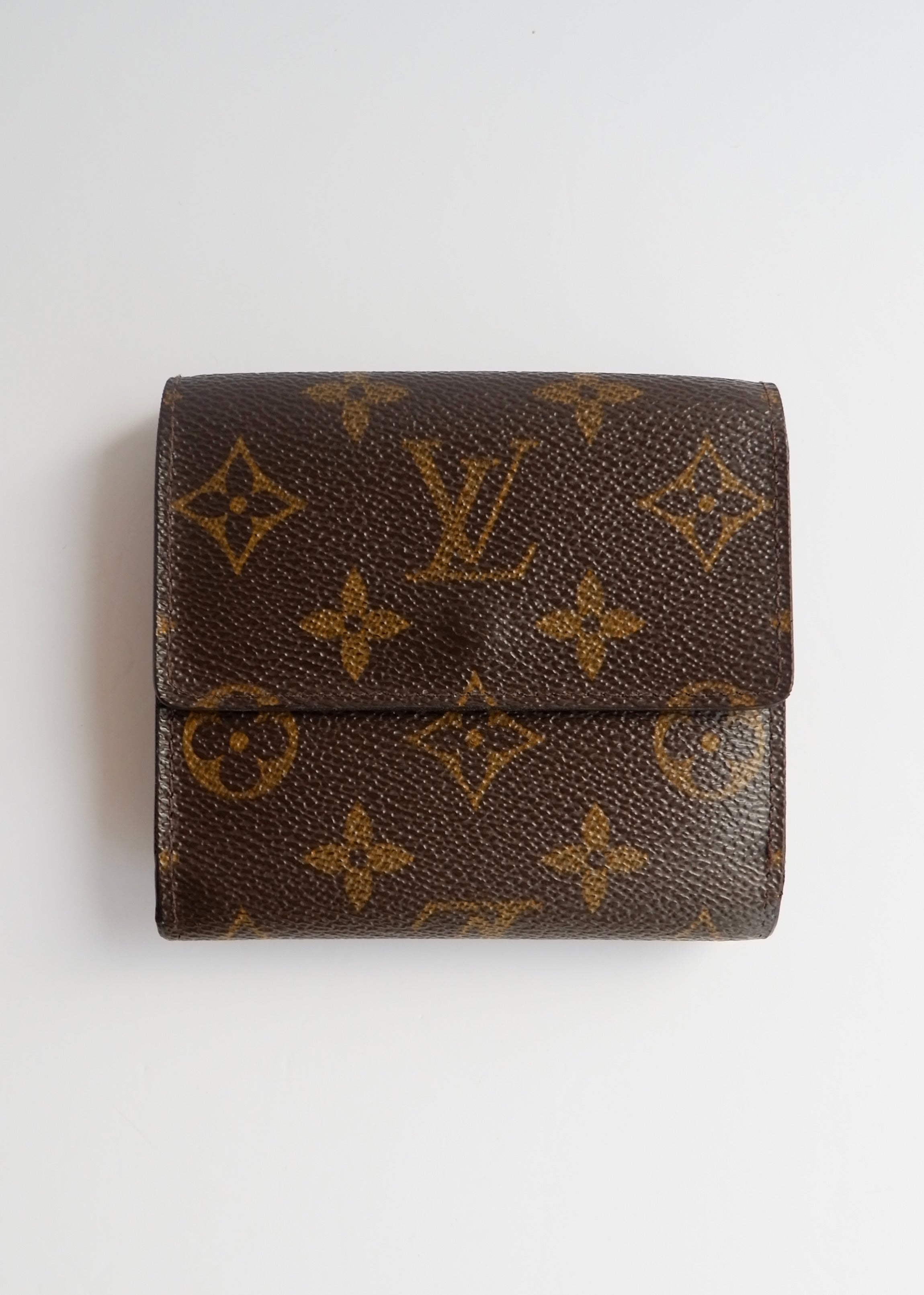 Preowned Louis Vuitton Brown Monogram Coated Canvas Compact Wallet
