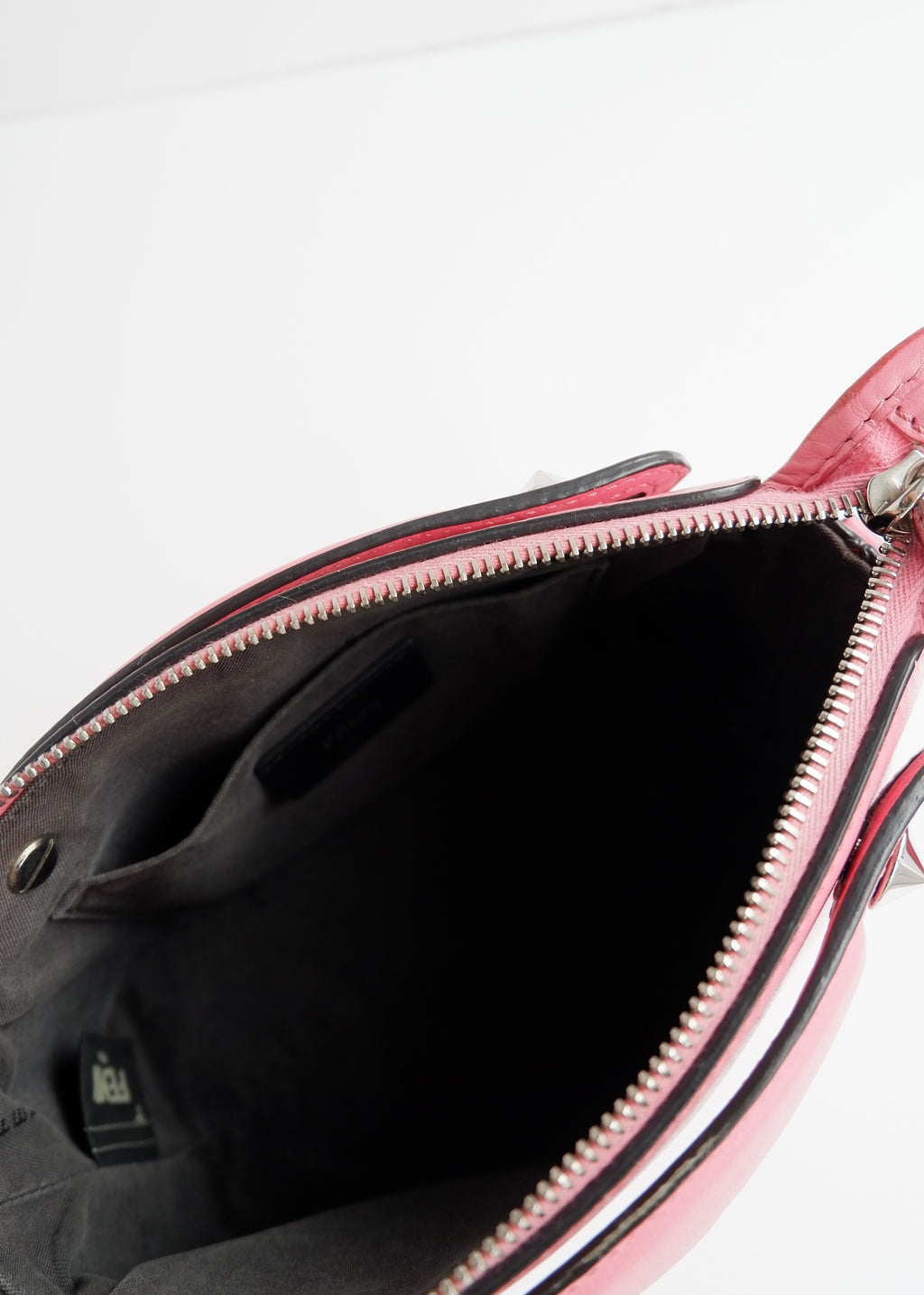 Authentique sac Fendi Mini By The Way en cuir rose d'occasion