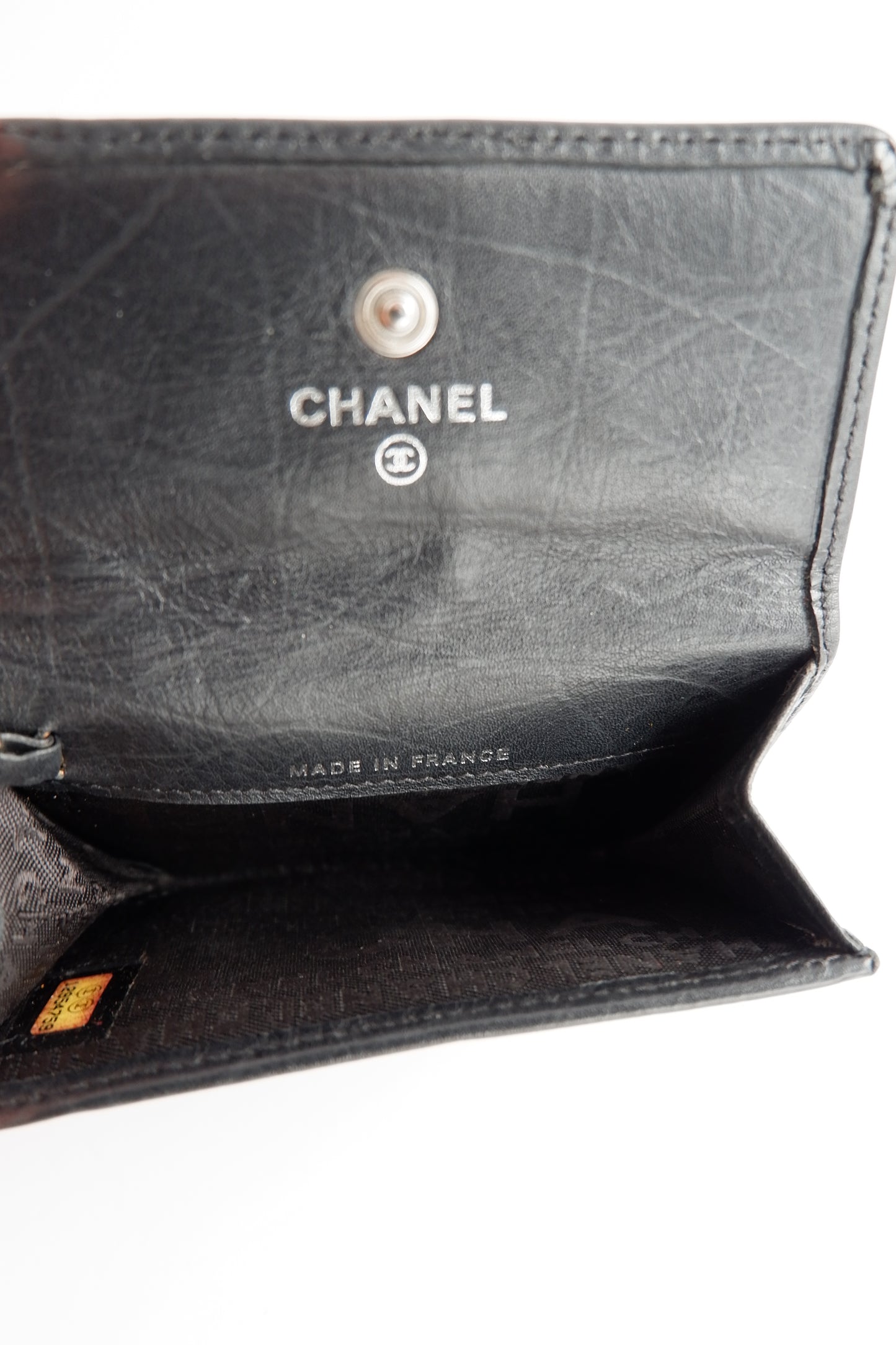 Authentic Preowned Chanel Black Leather Cambon Key Case