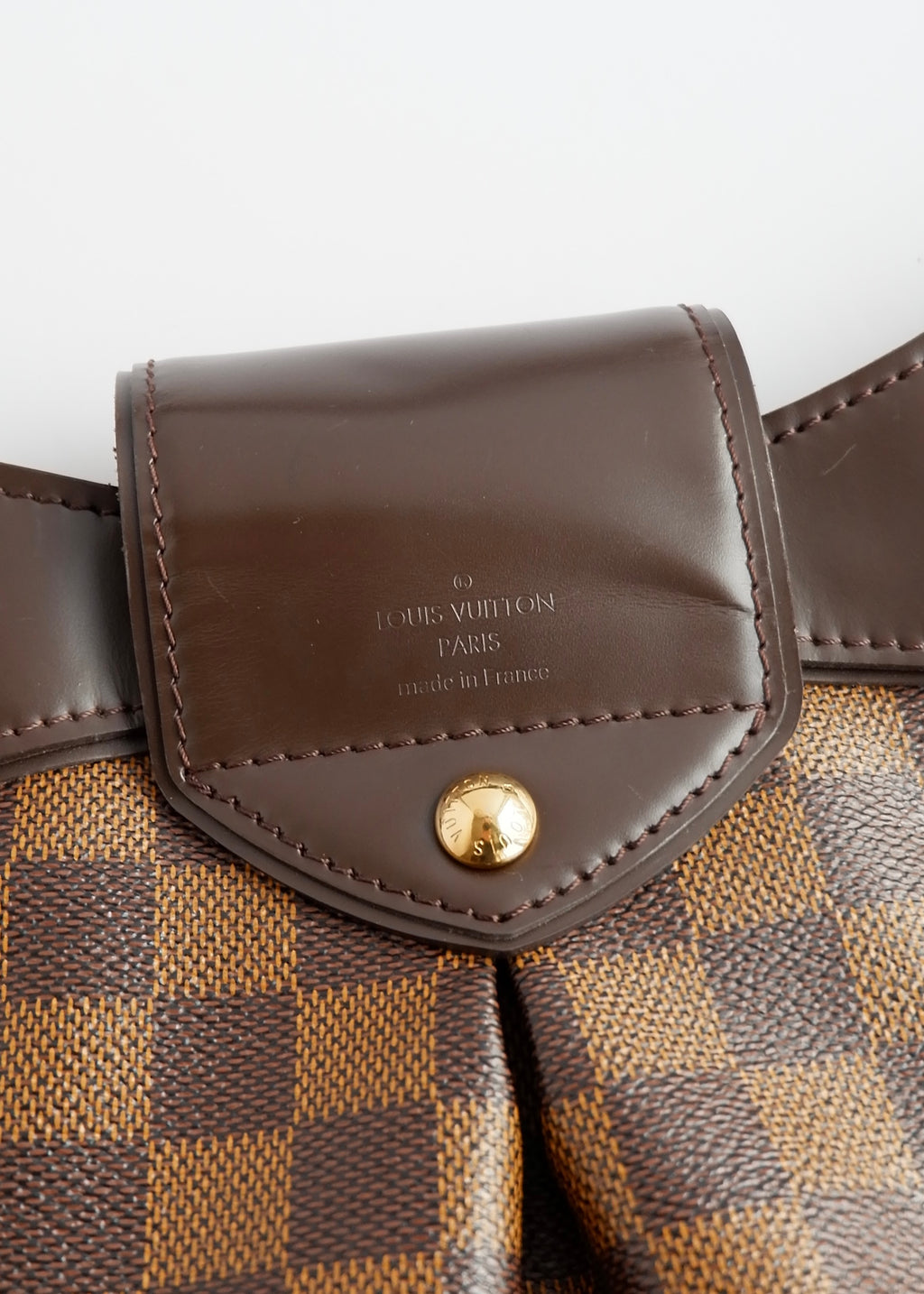 Authentic Preowned Louis Vuitton Damier Ebene Sistina MM Shoulder Bag