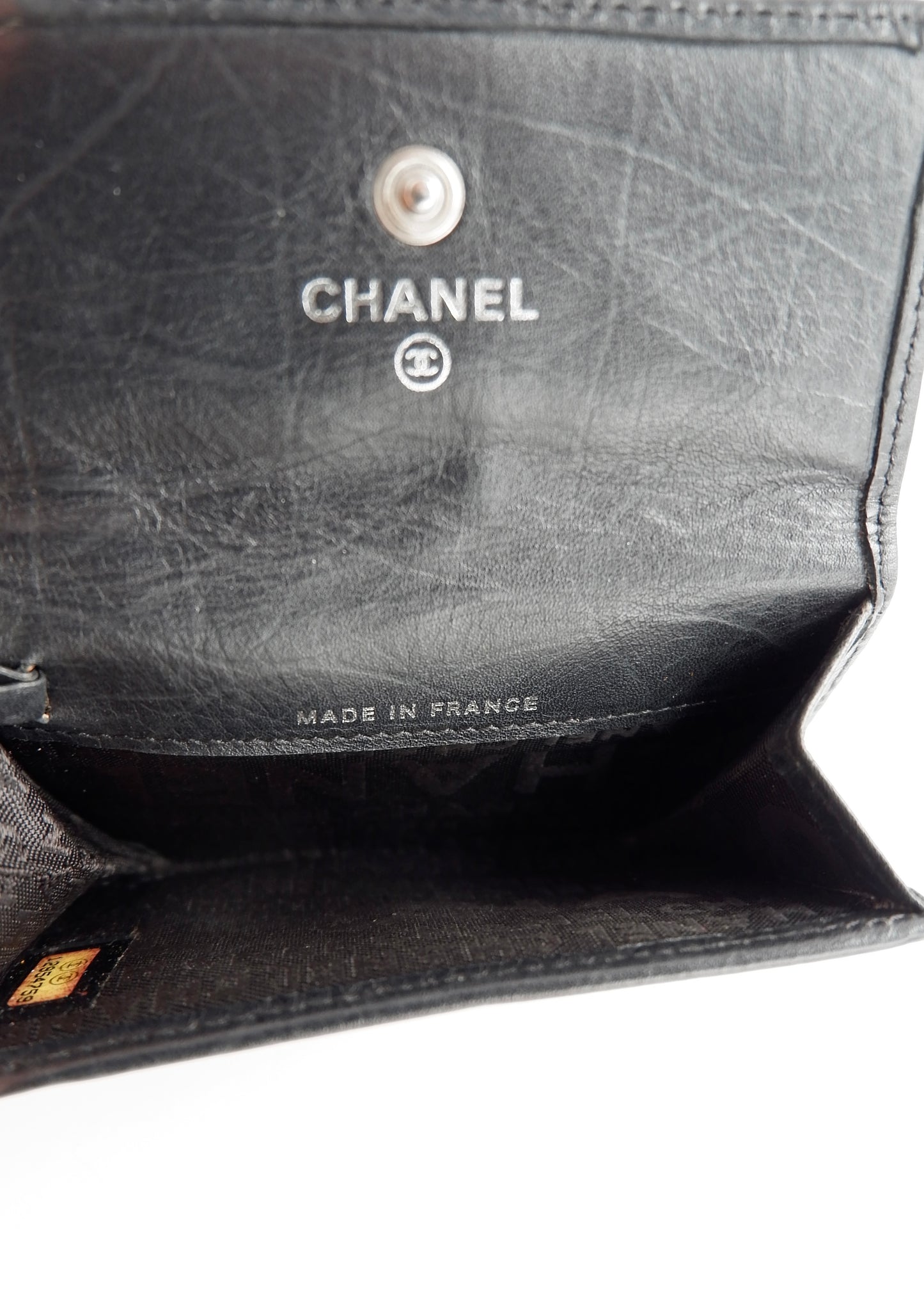 Authentic Preowned Chanel Black Leather Cambon Key Case