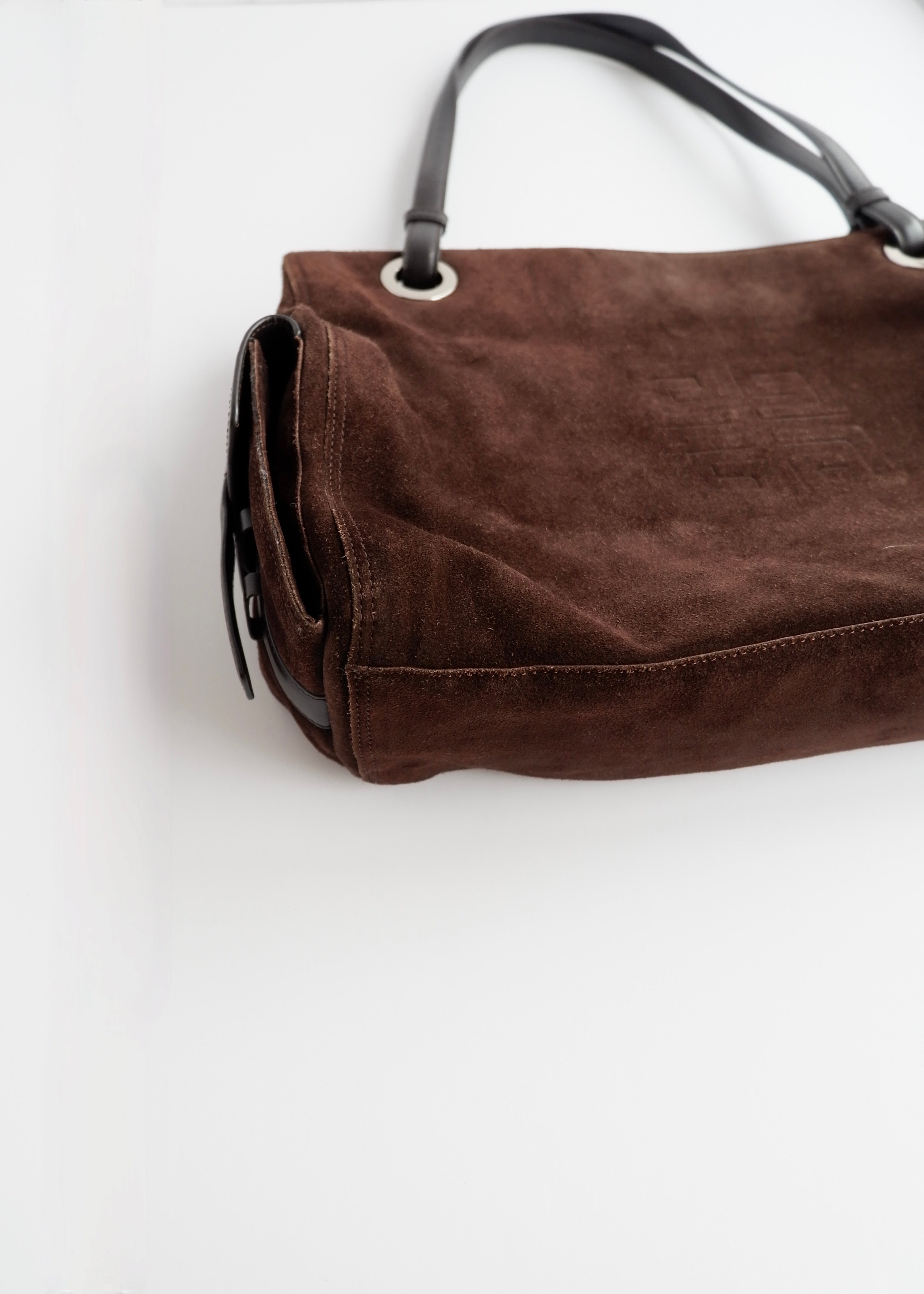 Sac cabas Givenchy en daim marron authentique d'occasion