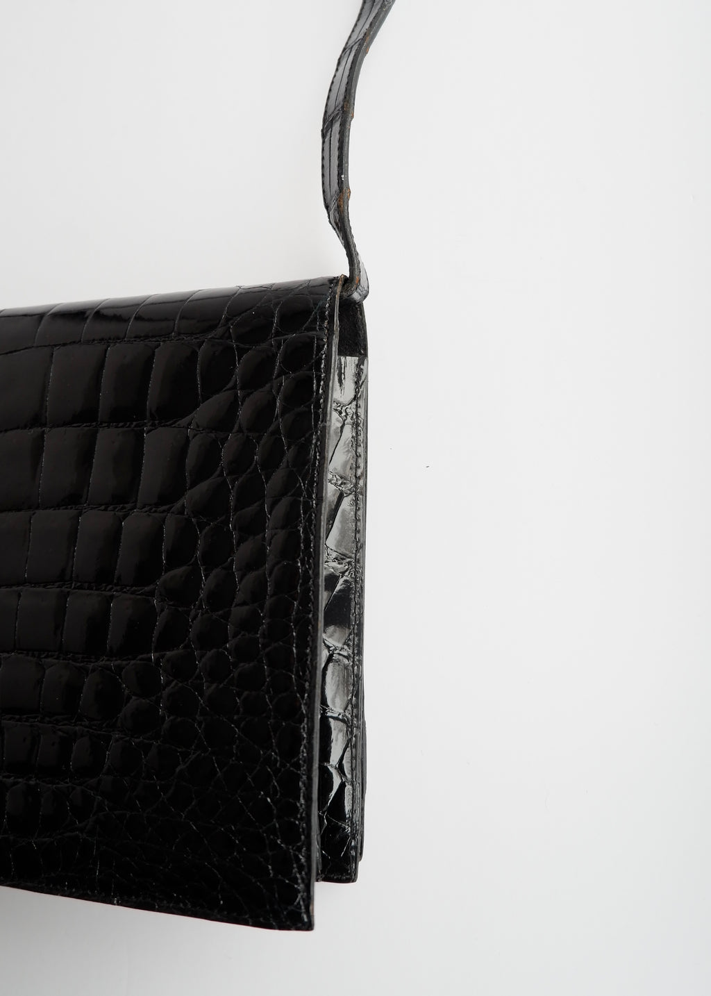 Authentic Preowned Vintage Dior Black Patent Leather Shoulder Bag