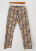 Authentic Preowned Burberry Beige Check Pants - 76 (s)