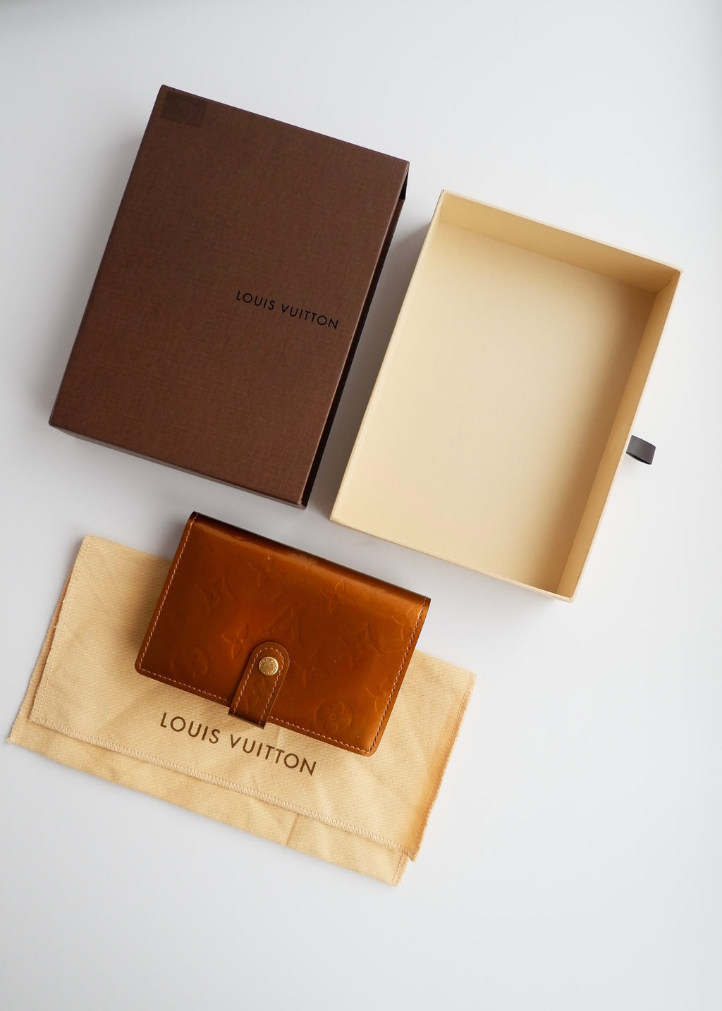 Authentic Preowned Louis Vuitton Brown Monogram Vernis Compact Wallet