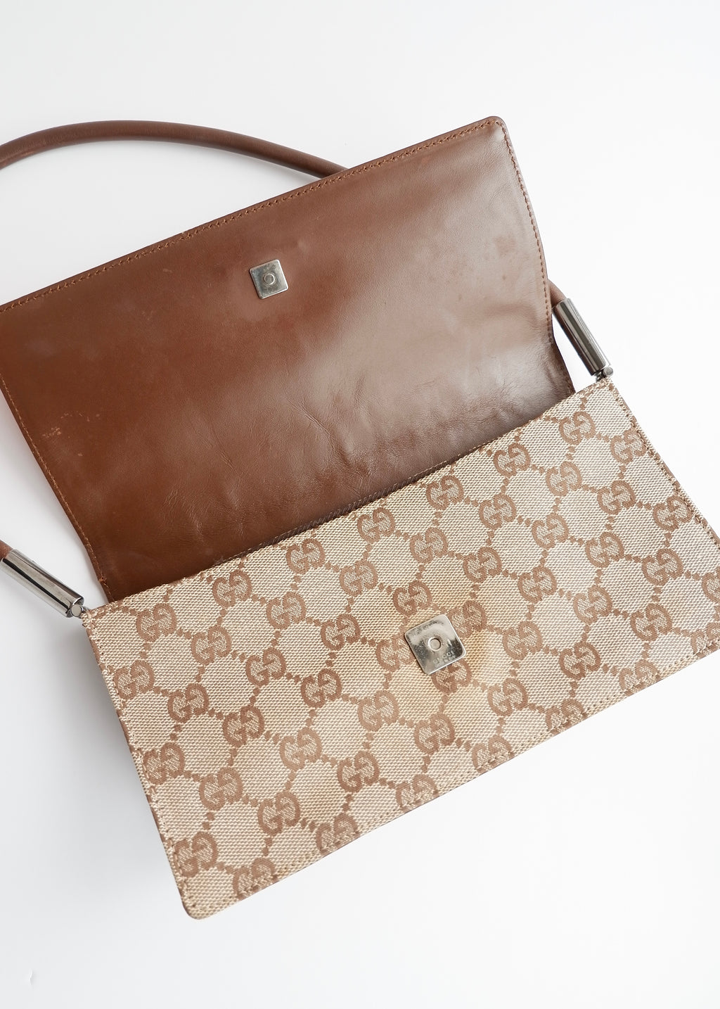 Authentic Preowned Gucci Brown GG Canvas Shoulder Bag