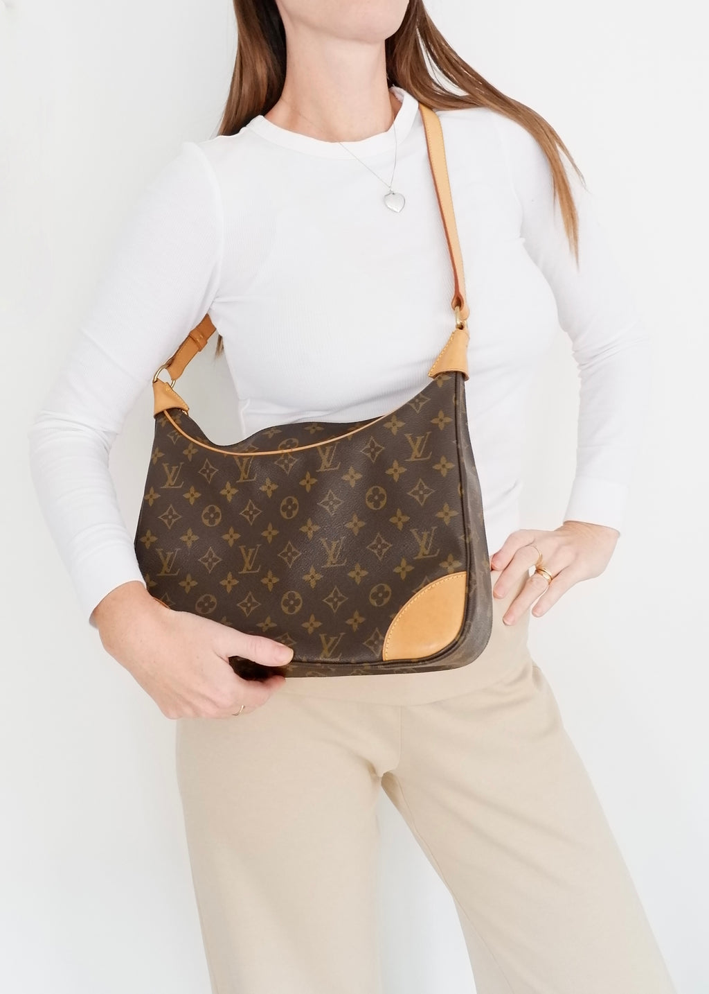 Preowned Louis Vuitton Monogram Boulogne 30 Shoulder Bag