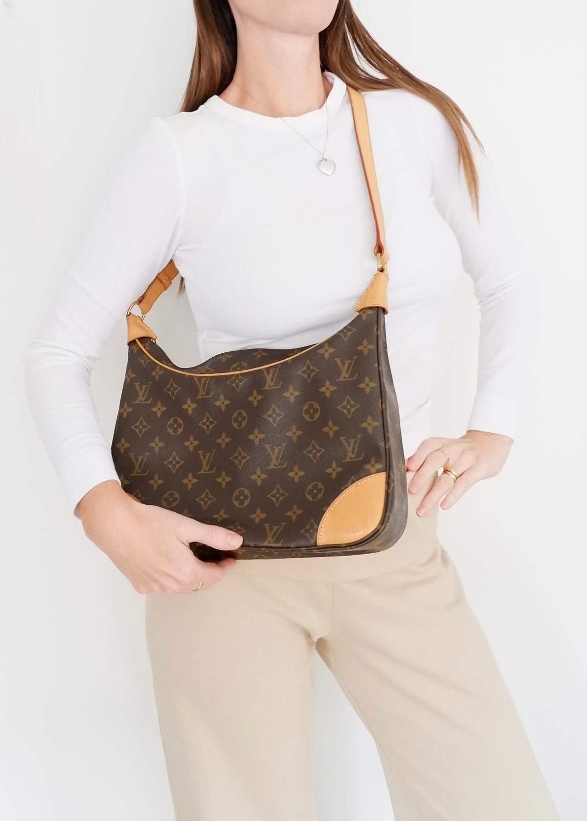 Preowned Louis Vuitton Monogram Boulogne 30 Shoulder Bag