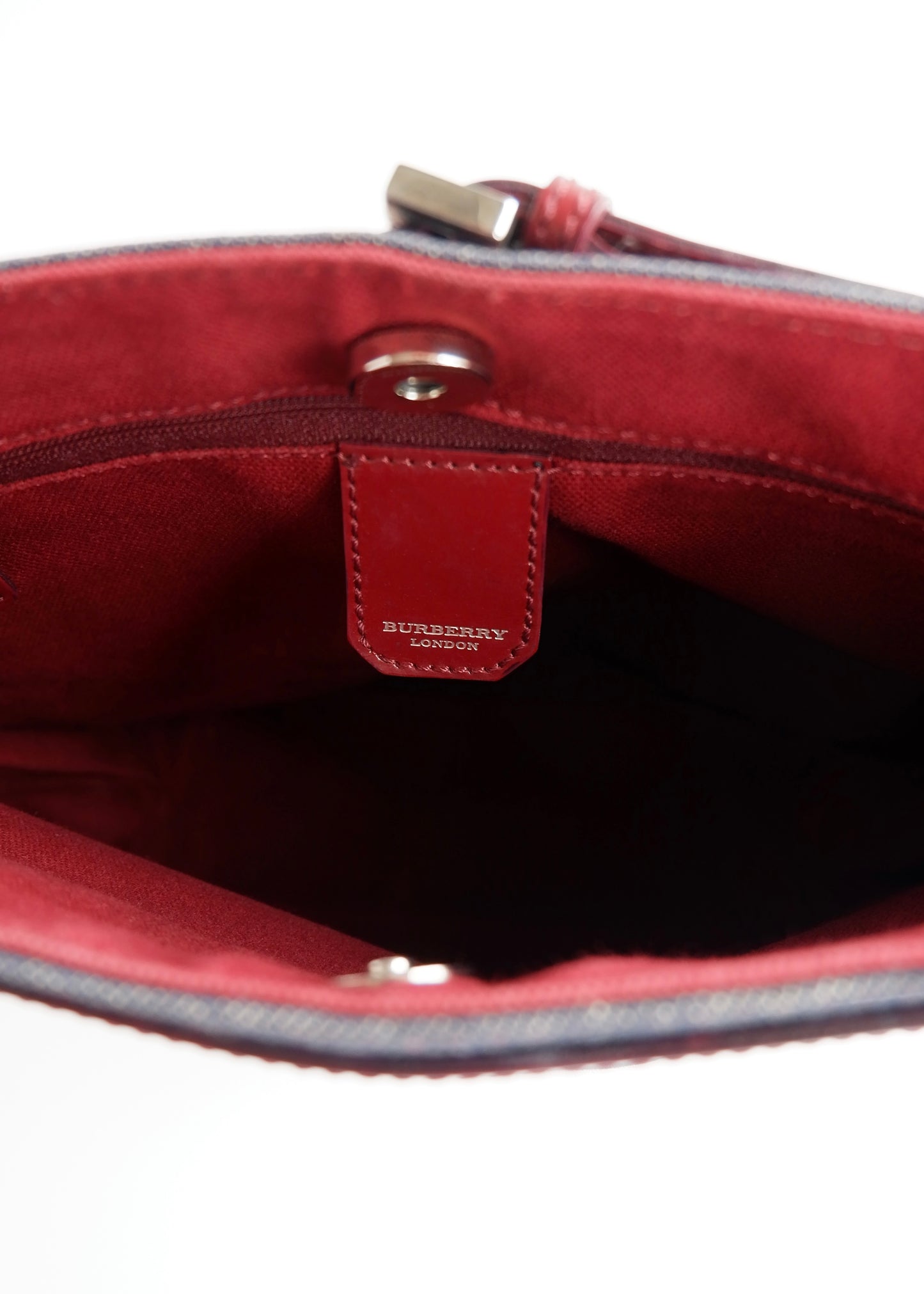 Authentic Preowned Vintage Burberry Novacheck Denim Pocket Tote