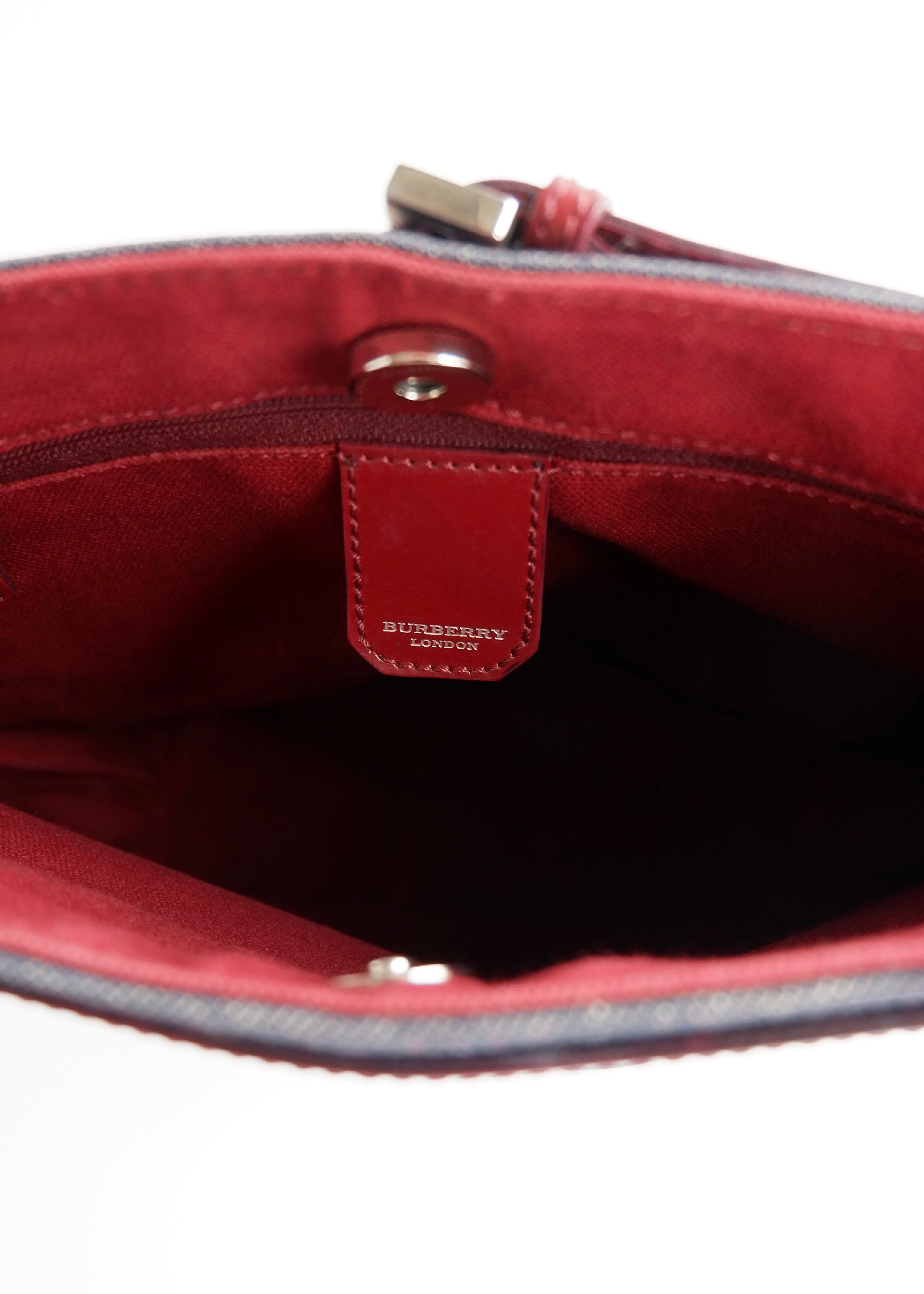 Authentic Preowned Vintage Burberry Novacheck Denim Pocket Tote