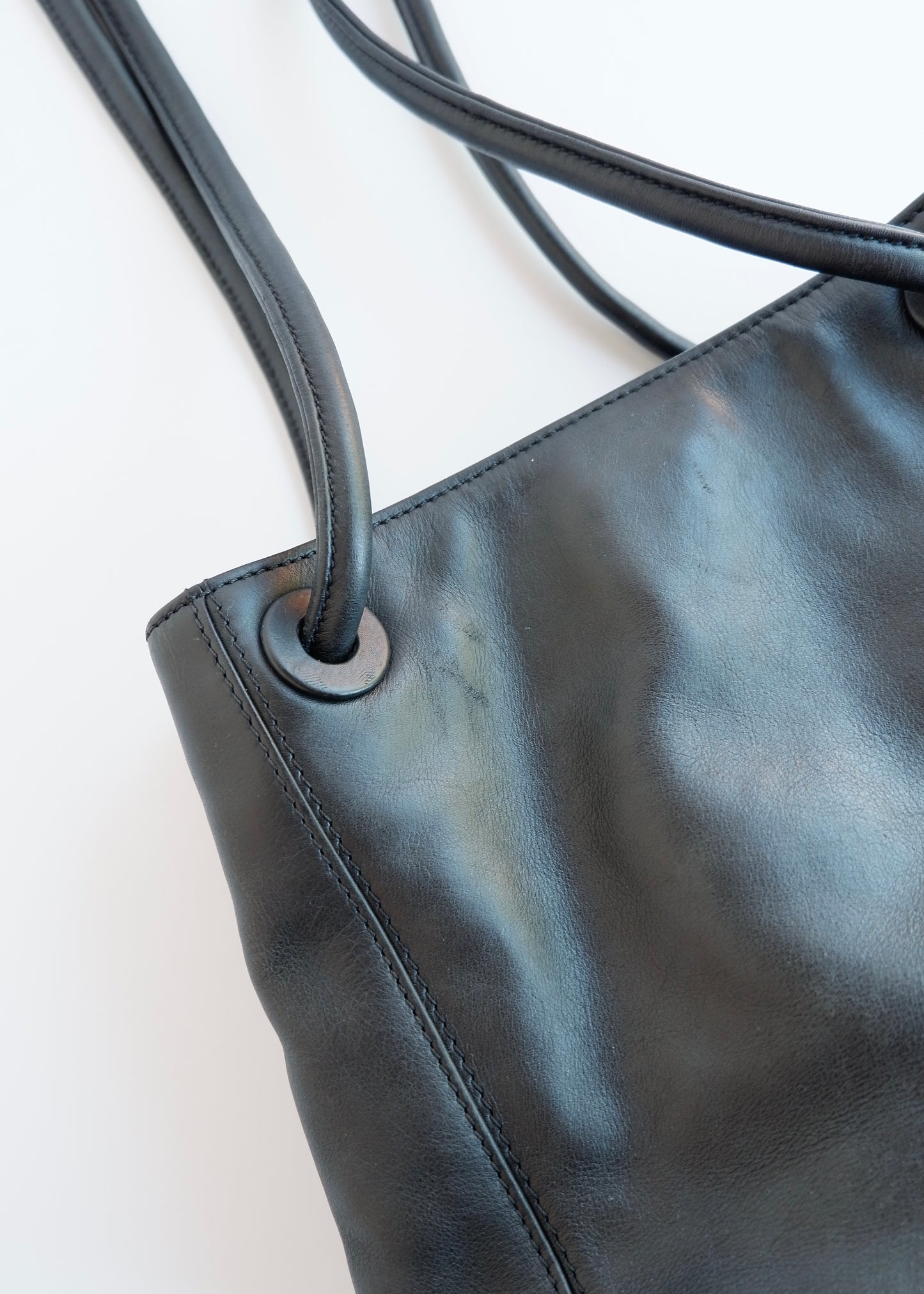 Authentic Preowned Vintage Chanel Black Leather CC Logo Tassel Shoulder Bag