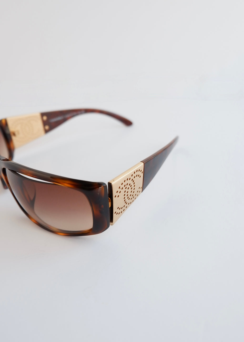 Authentic Preowned Vintage Chanel Brown Square Frame Sunglasses