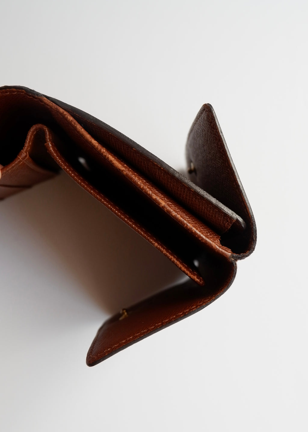 Preowned Louis Vuitton Brown Monogram Coated Canvas Compact Wallet