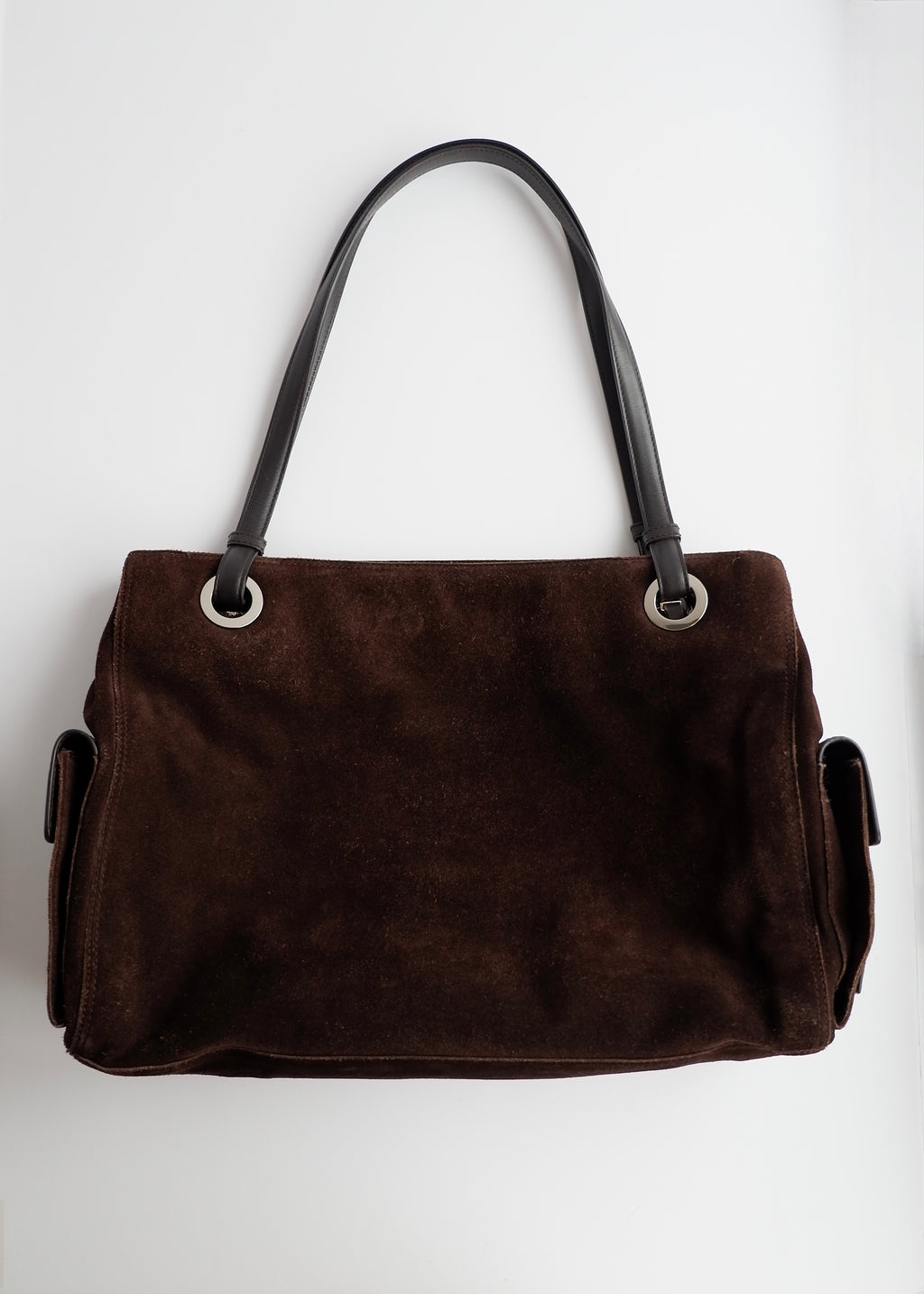 Sac cabas Givenchy en daim marron authentique d'occasion