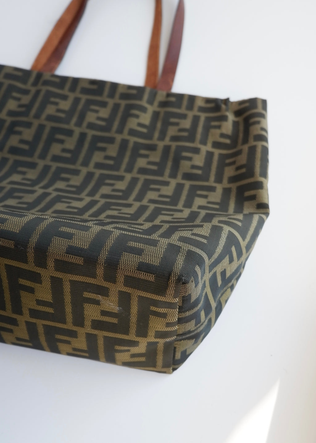 Authentic Preowned Fendi Brown Canvas Zucca Tote Bag