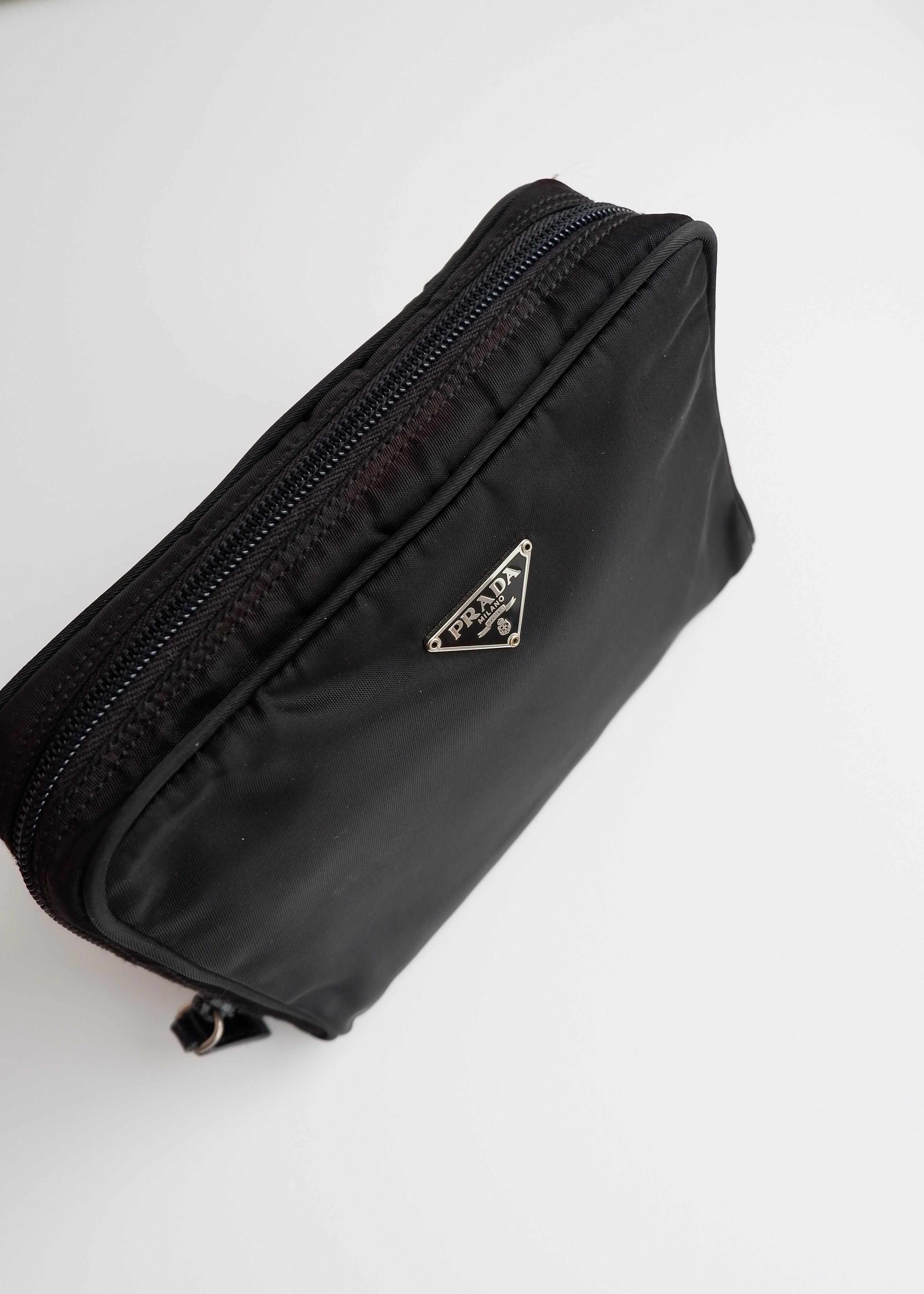 Authentic Preowned Prada Black Nylon Pouch