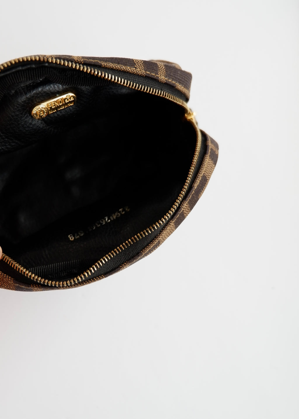Authentic Preowned Fendi Brown Canvas Zucca Print Pouch