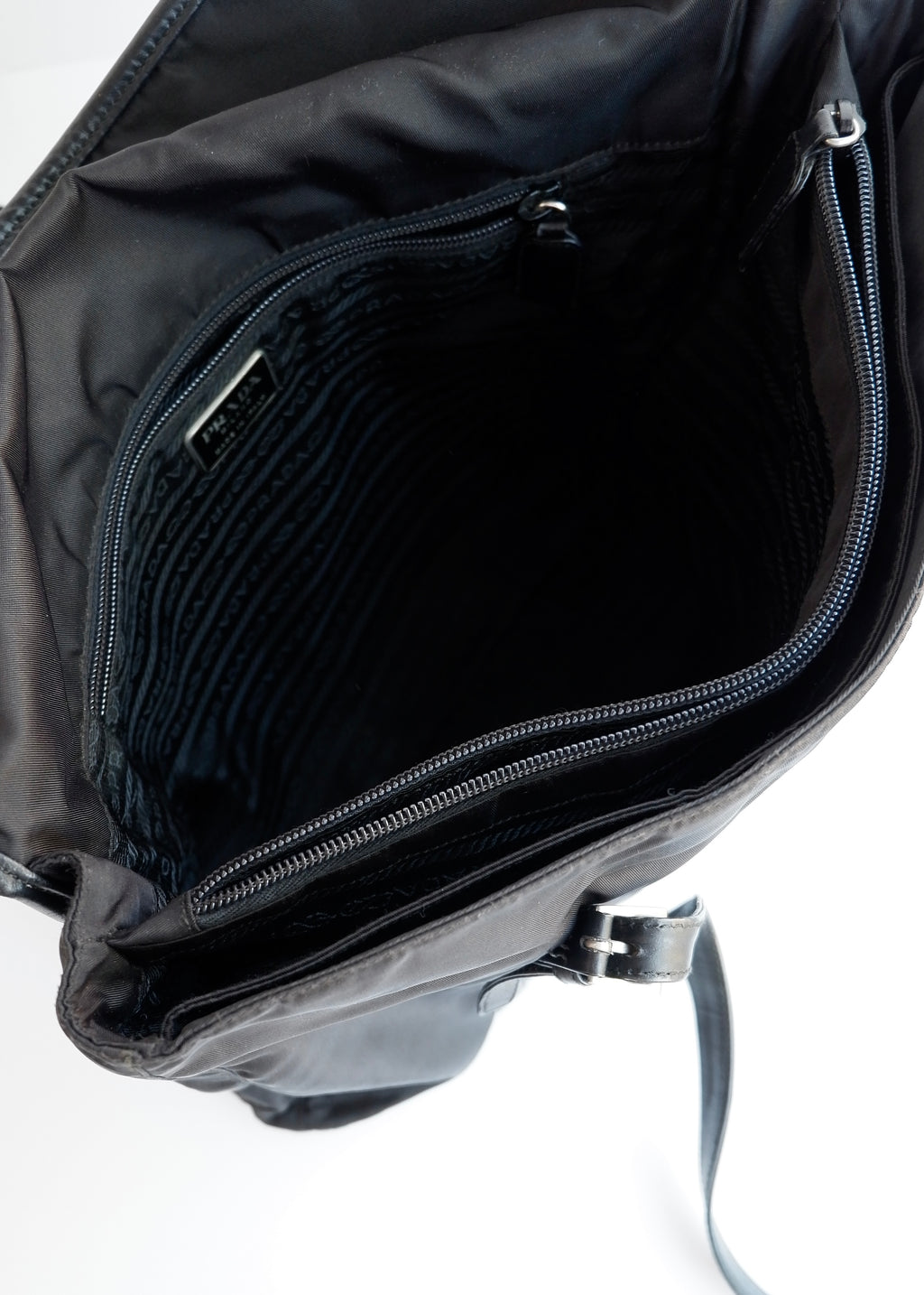 Authentic Preowned Prada Black Nylon/ Leather Tote Bag