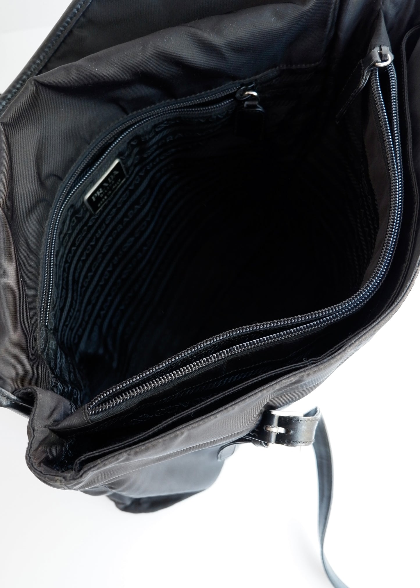 Authentic Preowned Prada Black Nylon/ Leather Tote Bag