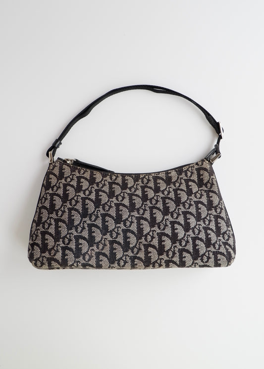 Authentic Preowned Dior Black Trotter Shoulder Bag