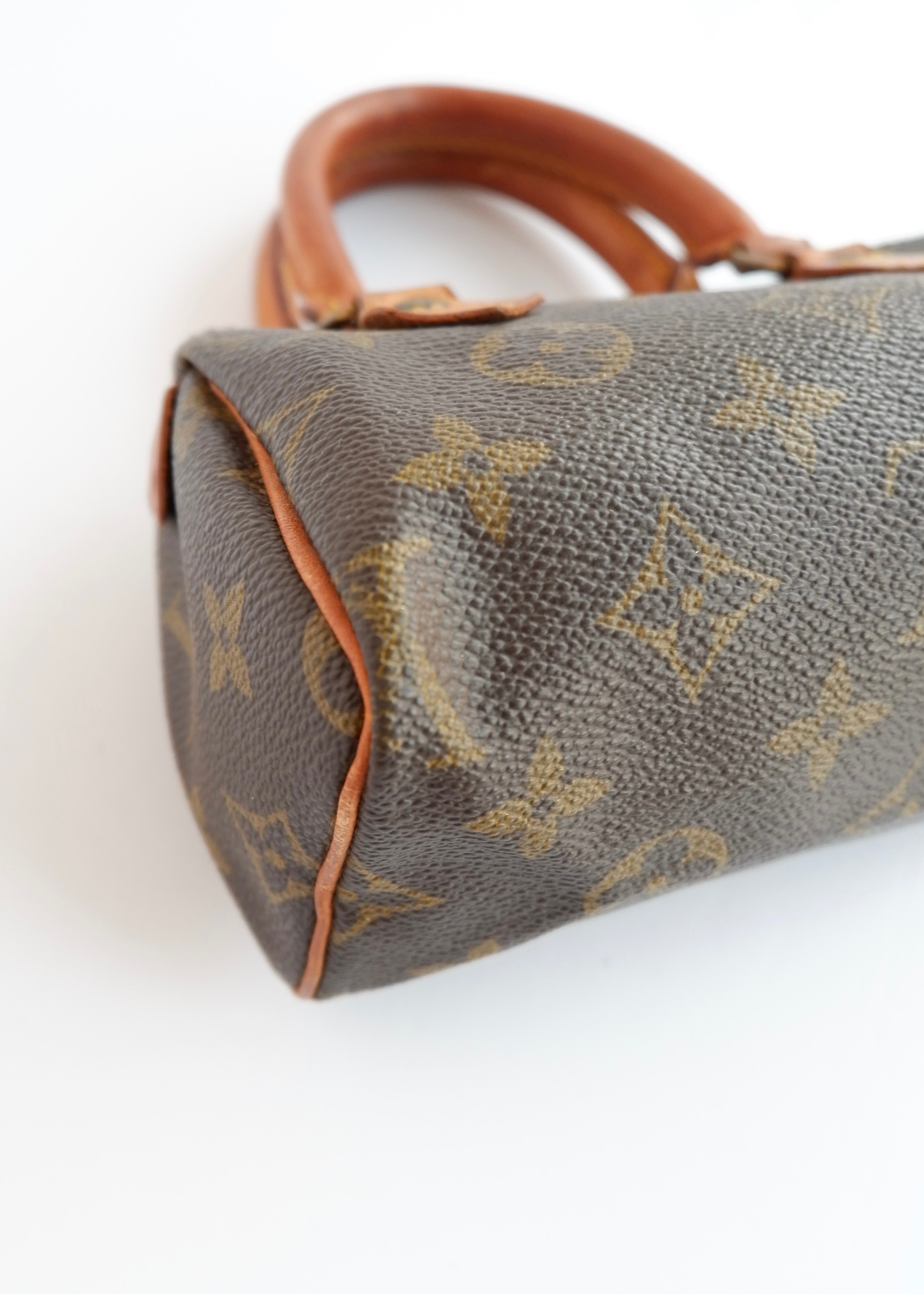 Authentic Preowned Vintage Louis Vuitton Monongram Nano Speedy (with strap)