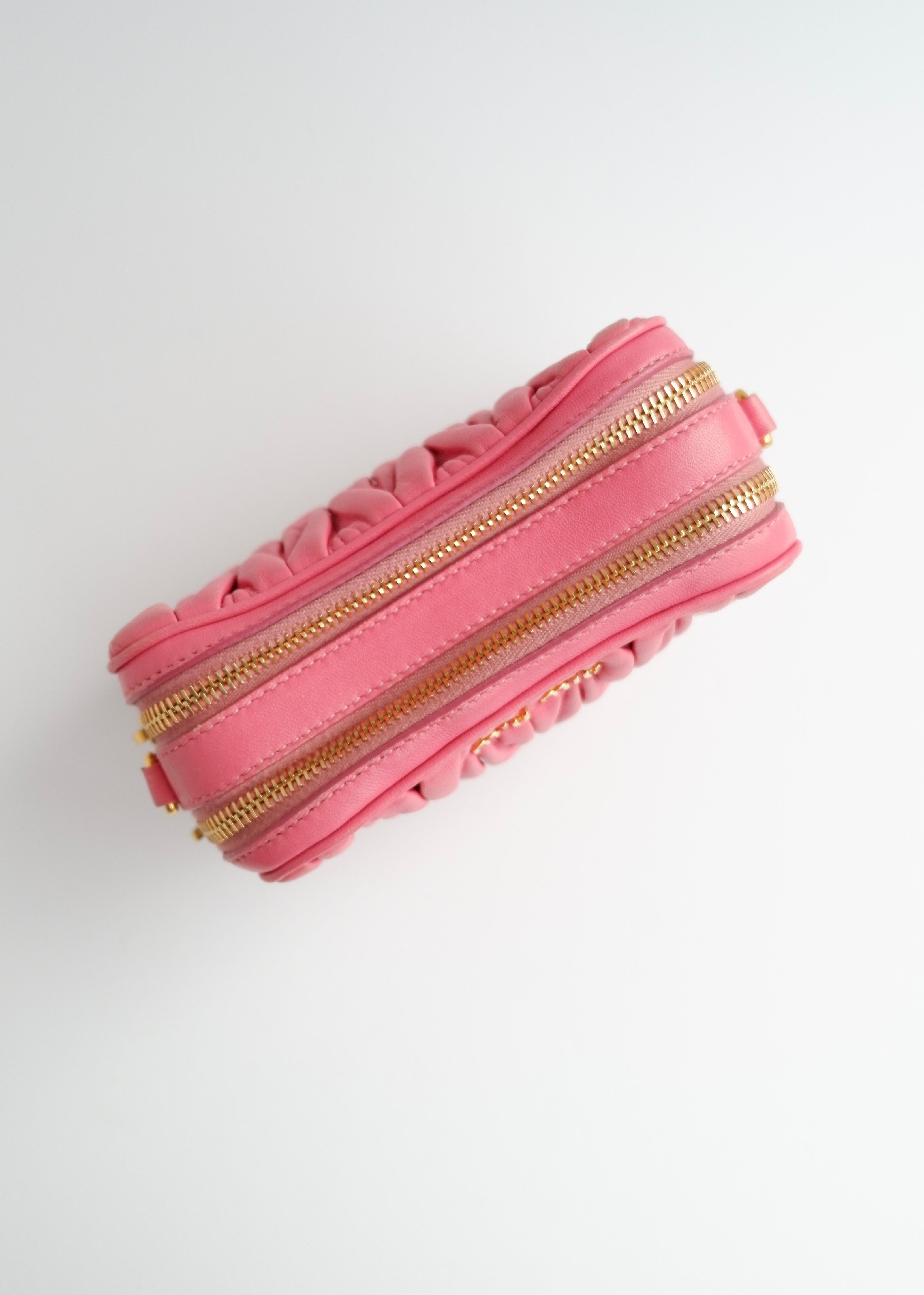 Authentic Preowned Miu Miu Pink Leather Crossbody