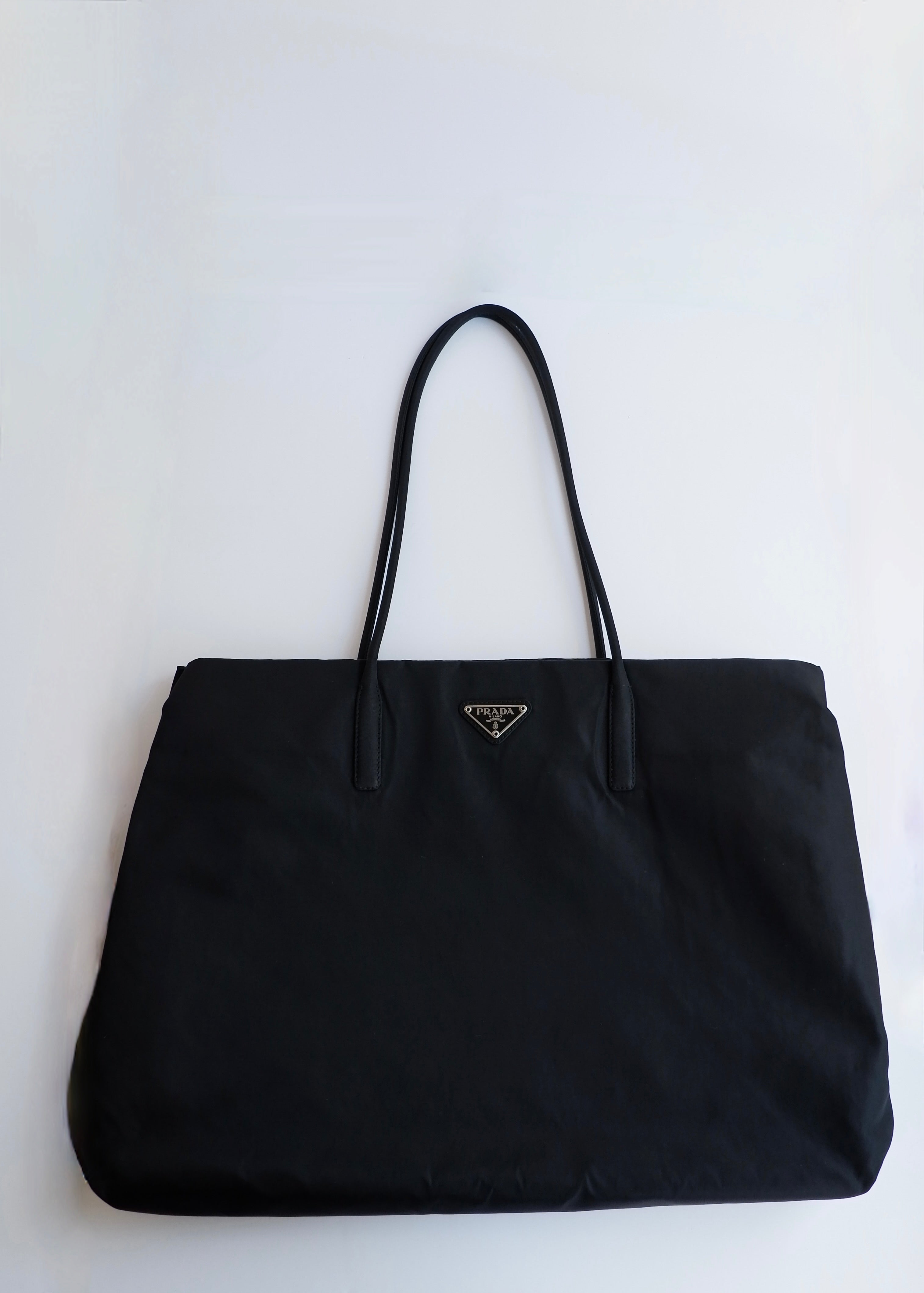 Authentic Preowned Prada Black Nylon Thin Strap Tote Bag